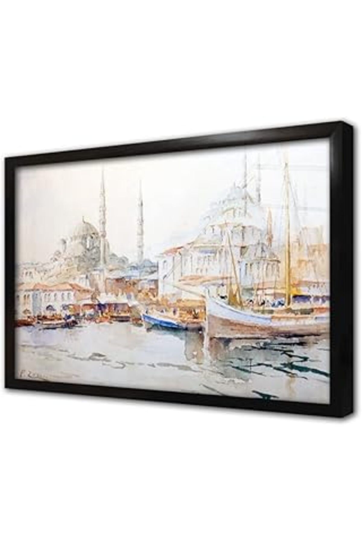 NETWORK ART Eski İstanbul Fausto Zonaro Çerçeveli Cam Tablo 20X30 Cm Cb16092