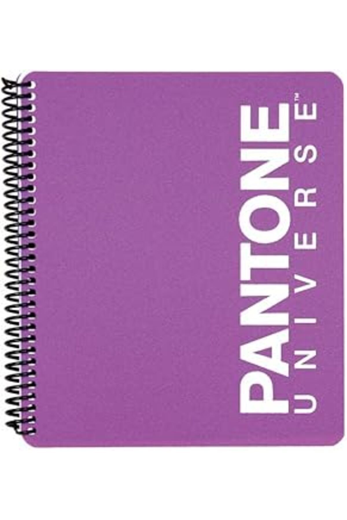 ASİTAN Pantone Universe Pp Kapaklı Spiralli Çizgili Defter Mor - 17.5X20.5Cm