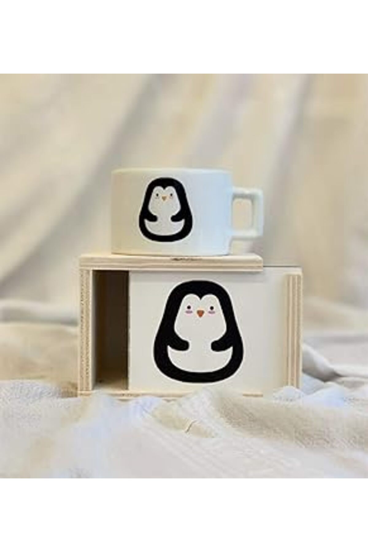 NETWORK ART Giftmoda Tatlı Penguen Tasarımlı Kutulu Kupa
