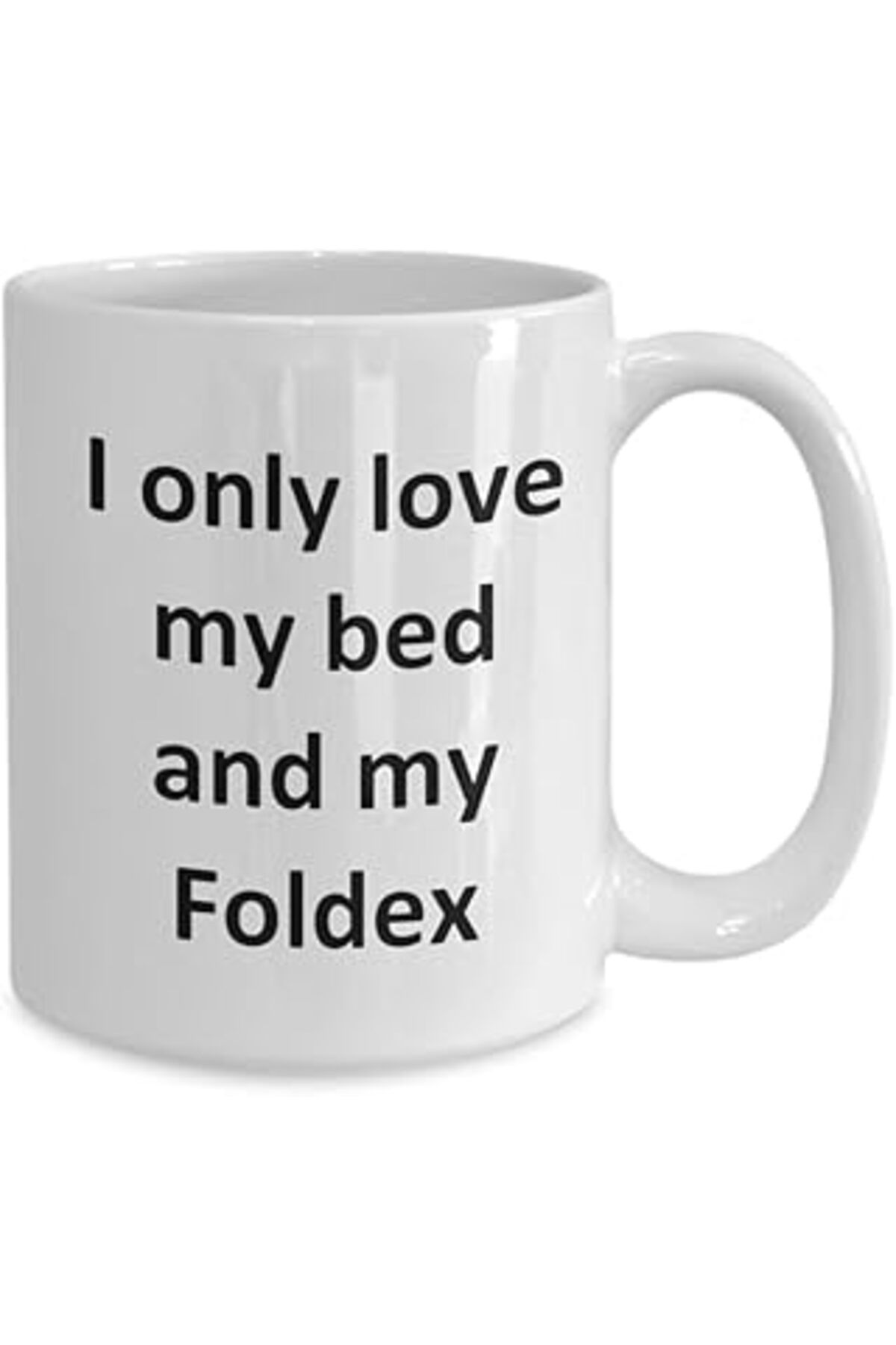 Mu Art Ahşap Print Dore Esprili Foldex Kupa - Kupa Bardak Foldex Kedi Kahve Fincanı - Ingilizce Kupa Bardak
