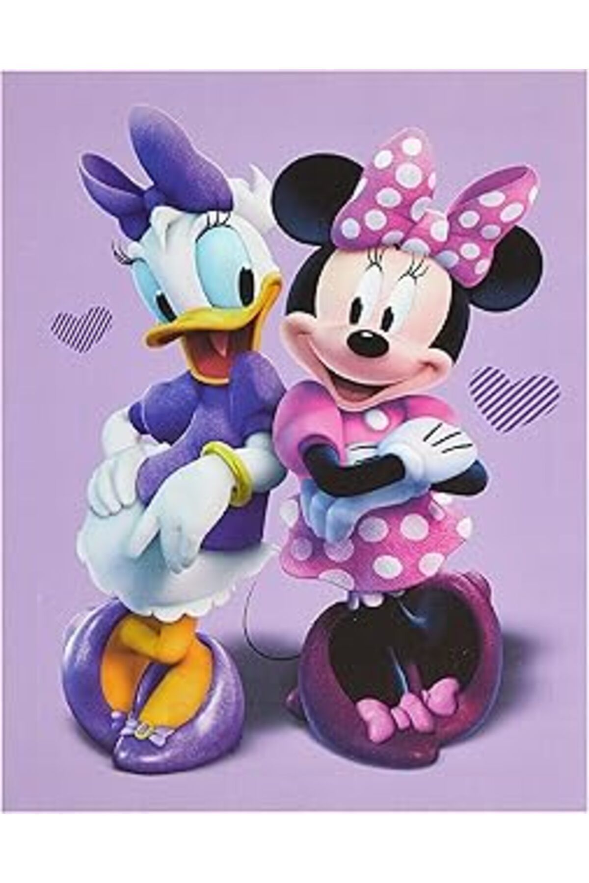 Mu Art Ahşap Idea Nuova Minnie Mouse Kanvas Led Duvar Sanatı, Duvar Süsü Dekoru, 29 Cm X 40 Cm
