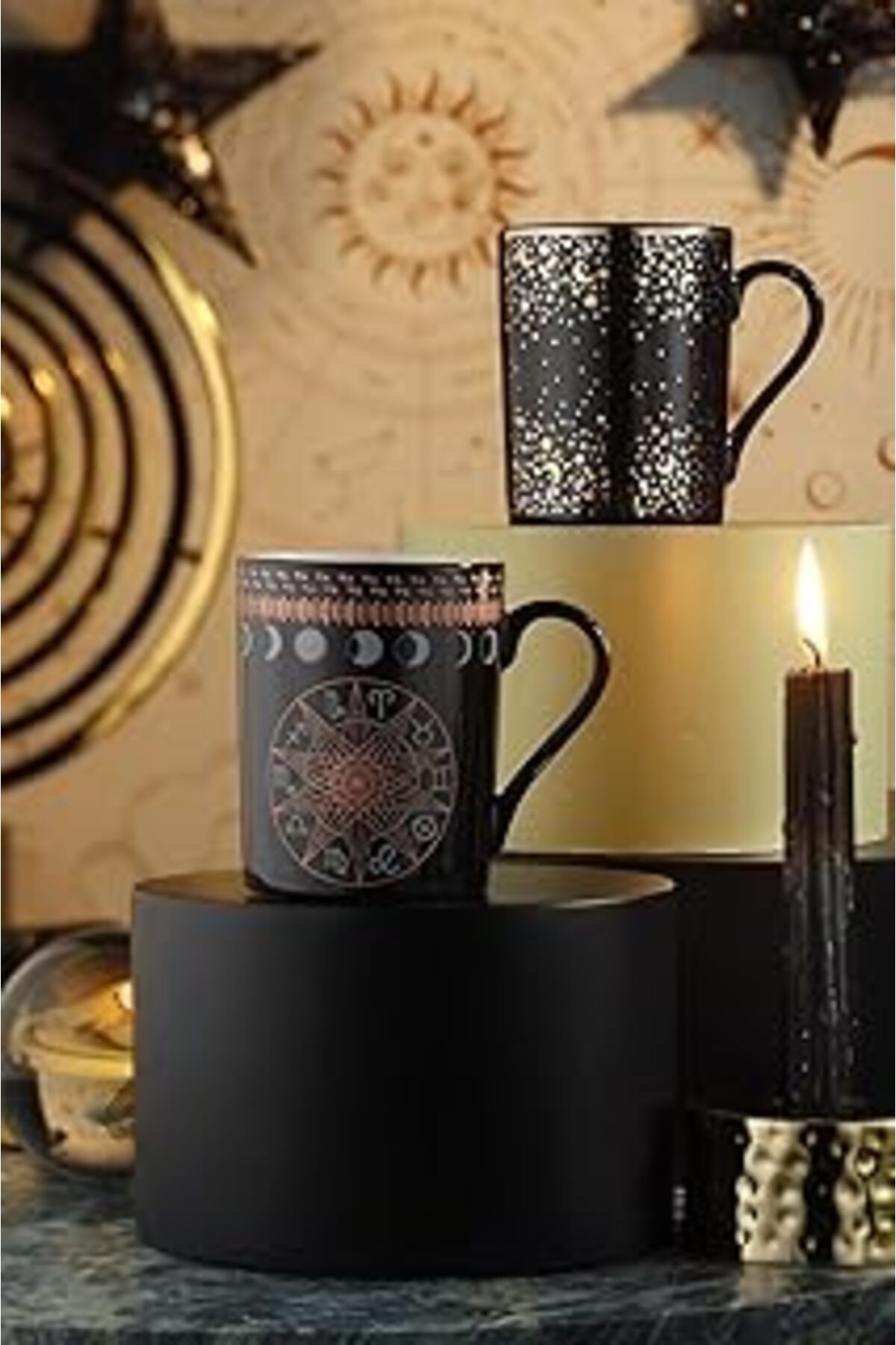 Mu Art Ahşap Porselen Cosmic Love Forest 2 Parça Mug 11817