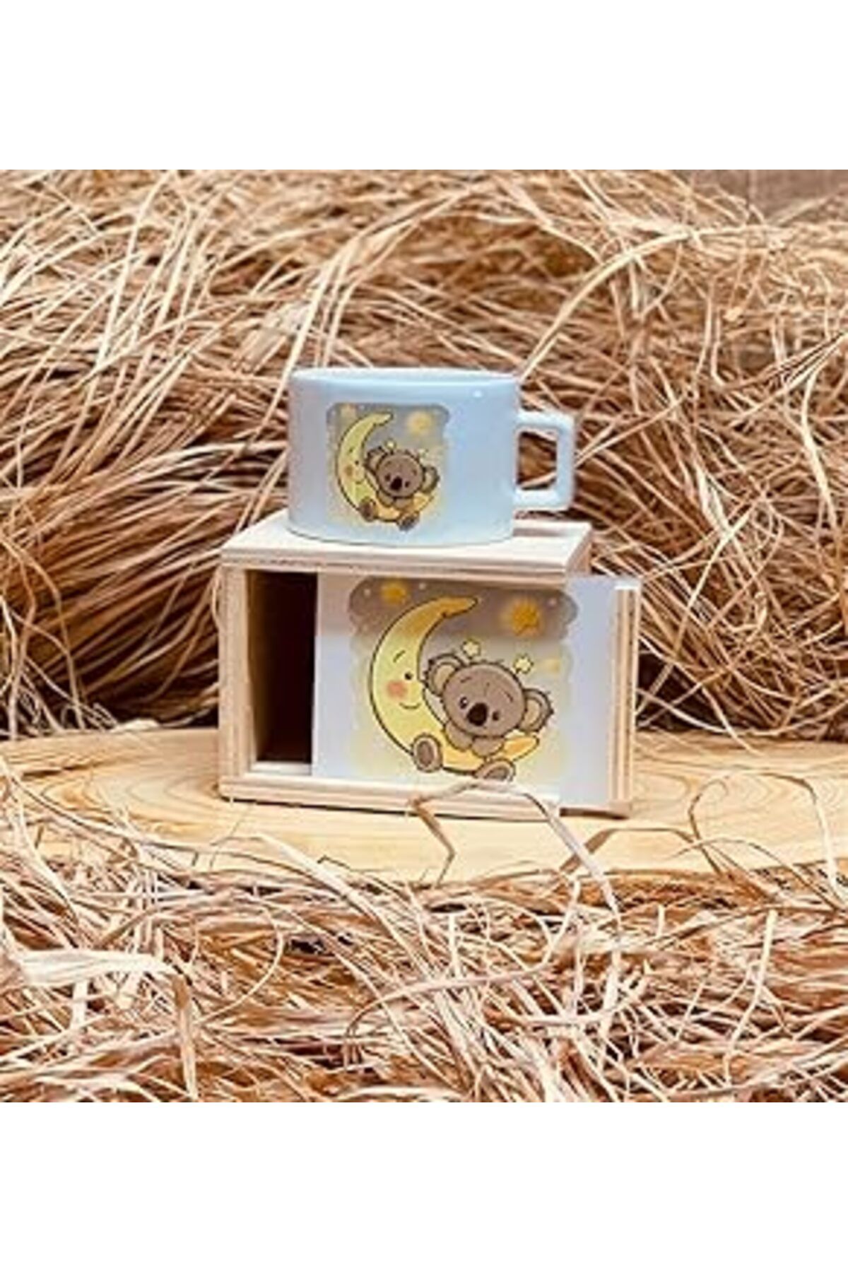 NETWORK ART Giftmoda İyi Geceler Sevgilim Tasarımlı Ahşap Kutulu Kupa
