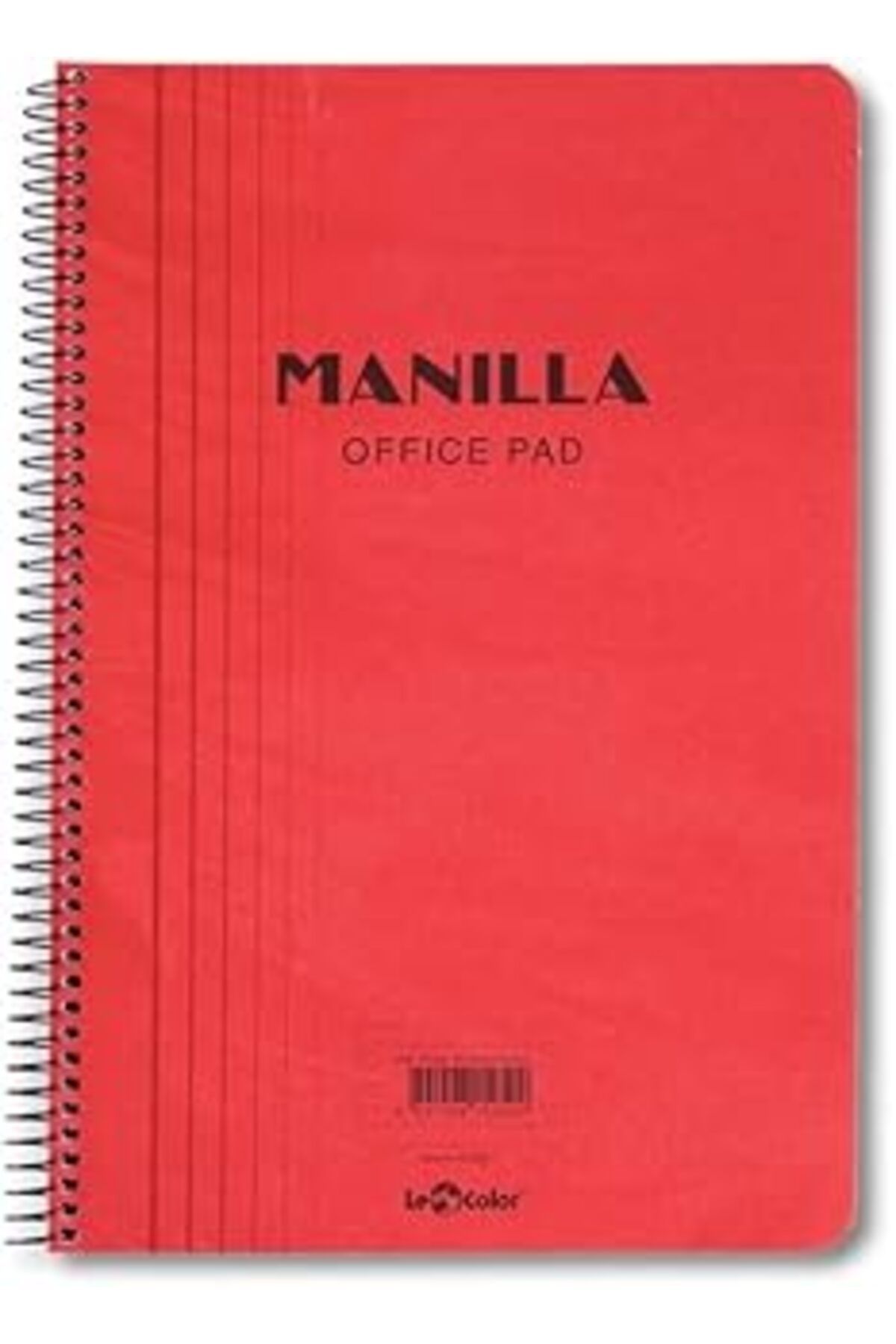 ASİTAN Le Color Manilla Ofis Defter A4 Kareli Kırmızı