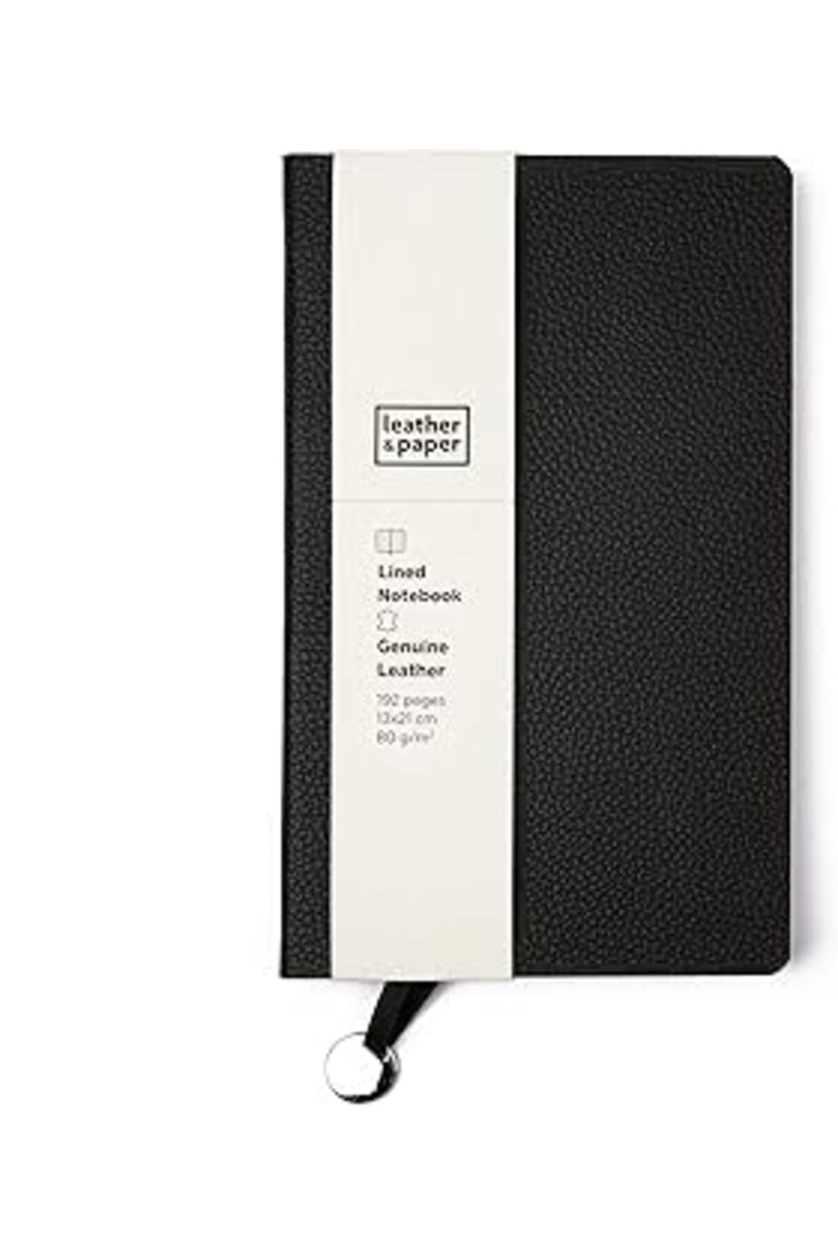 Pazarcan Leather & Paper Lp1112 Defter, Siyah, Çizgili