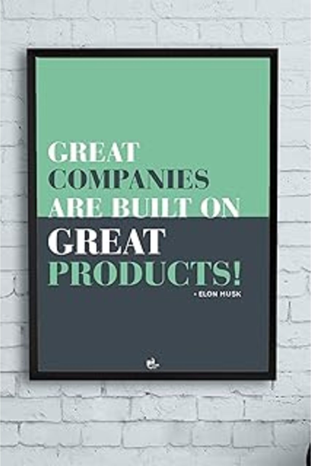 Pazarcan Postermanya (Pster10589) Great Companies Girişimcilik Çerçeveli Tablo (21X30Cm)