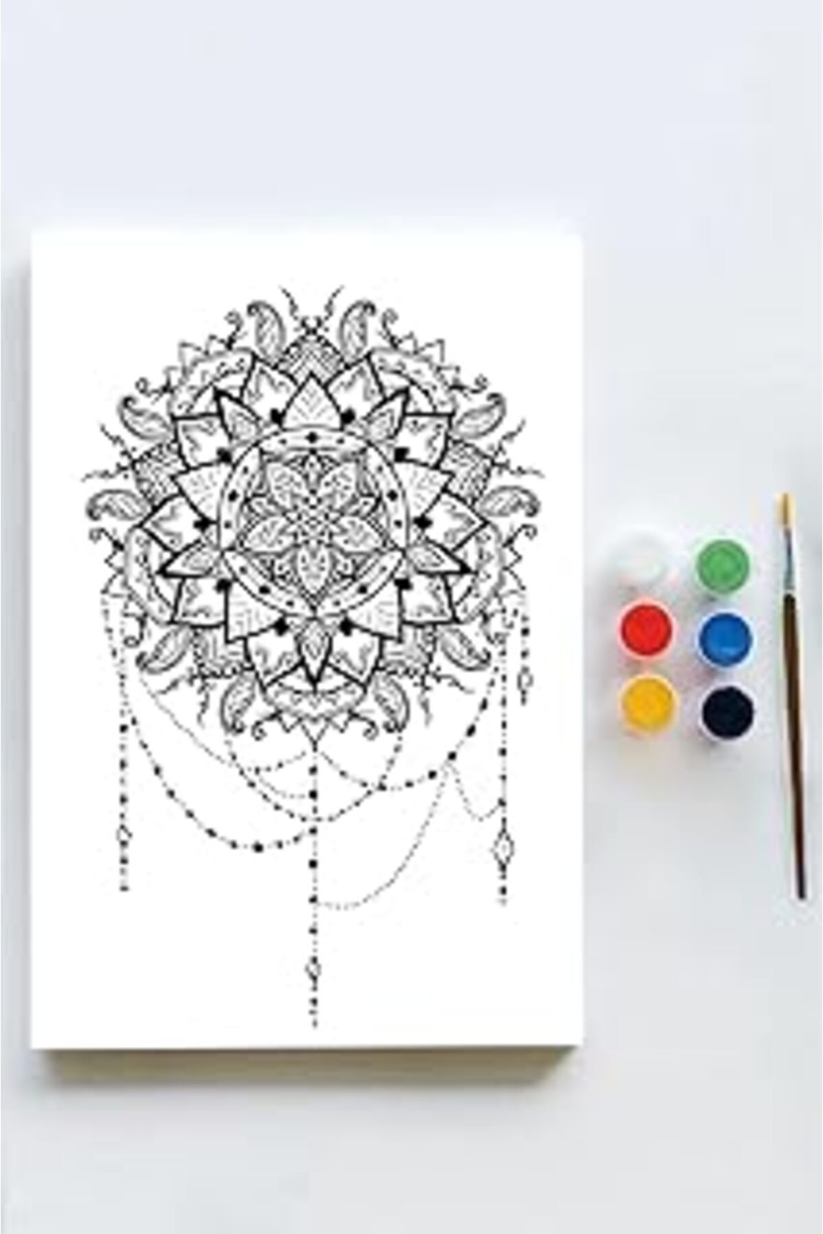 NETWORK ART Postermanya (Pster21628) Mandala Tuval Kanvas Tablo Boyama Hobi Seti 6 (50X70Cm)