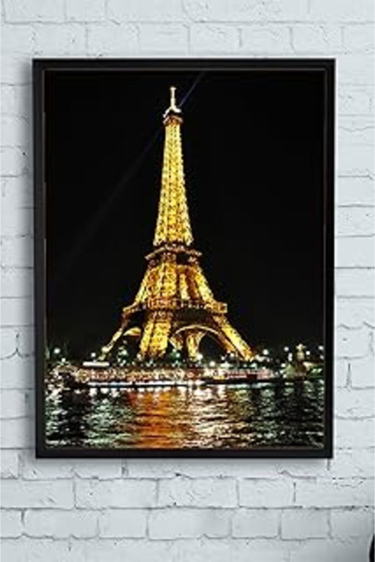 Pazarcan Postermanya (Pster10973) Eyfel Kulesi Manzara Çerçeveli Tablo 3 (40X50Cm)