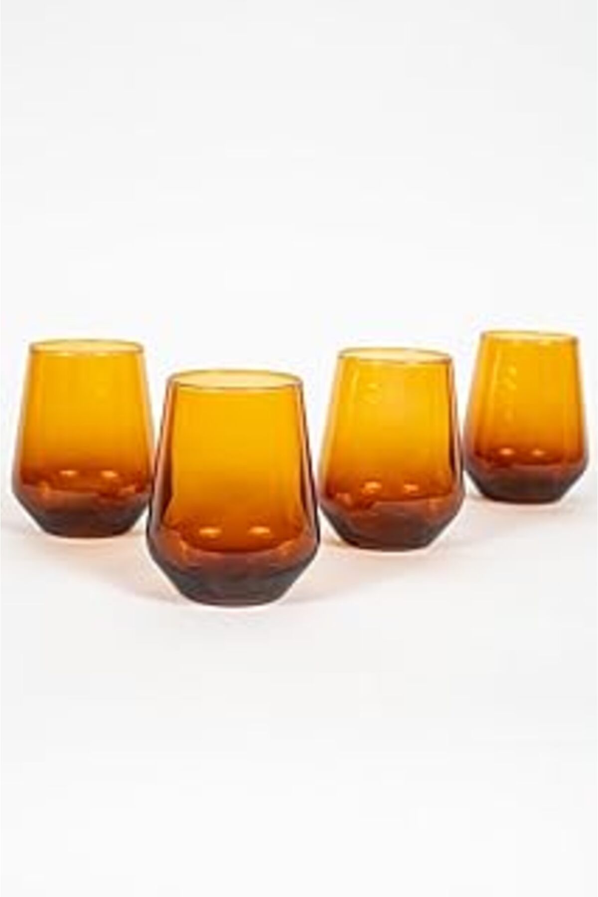 NETWORK ART New Iconic 4'Lü Su Bardağı Seti Amber 425 Cc