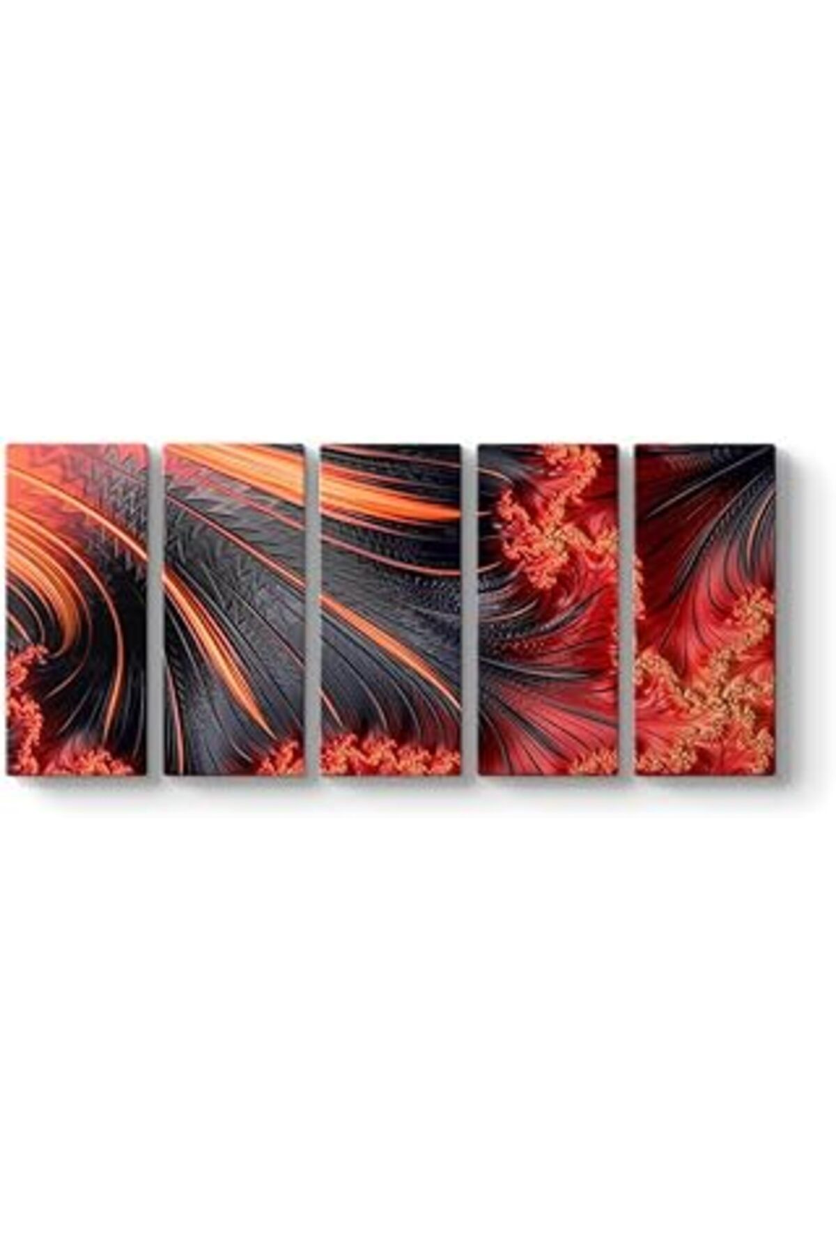 NETWORK ART Tabloshop Fraktal Tasarım Kanvas Tablo 162 X 70-5 Parçalı
