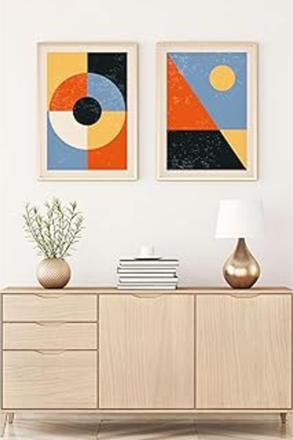 Pazarcan Huhuli Ahşap Çerçeveli Soyut Tablo 70 X 50 Hu41hu41li0010e