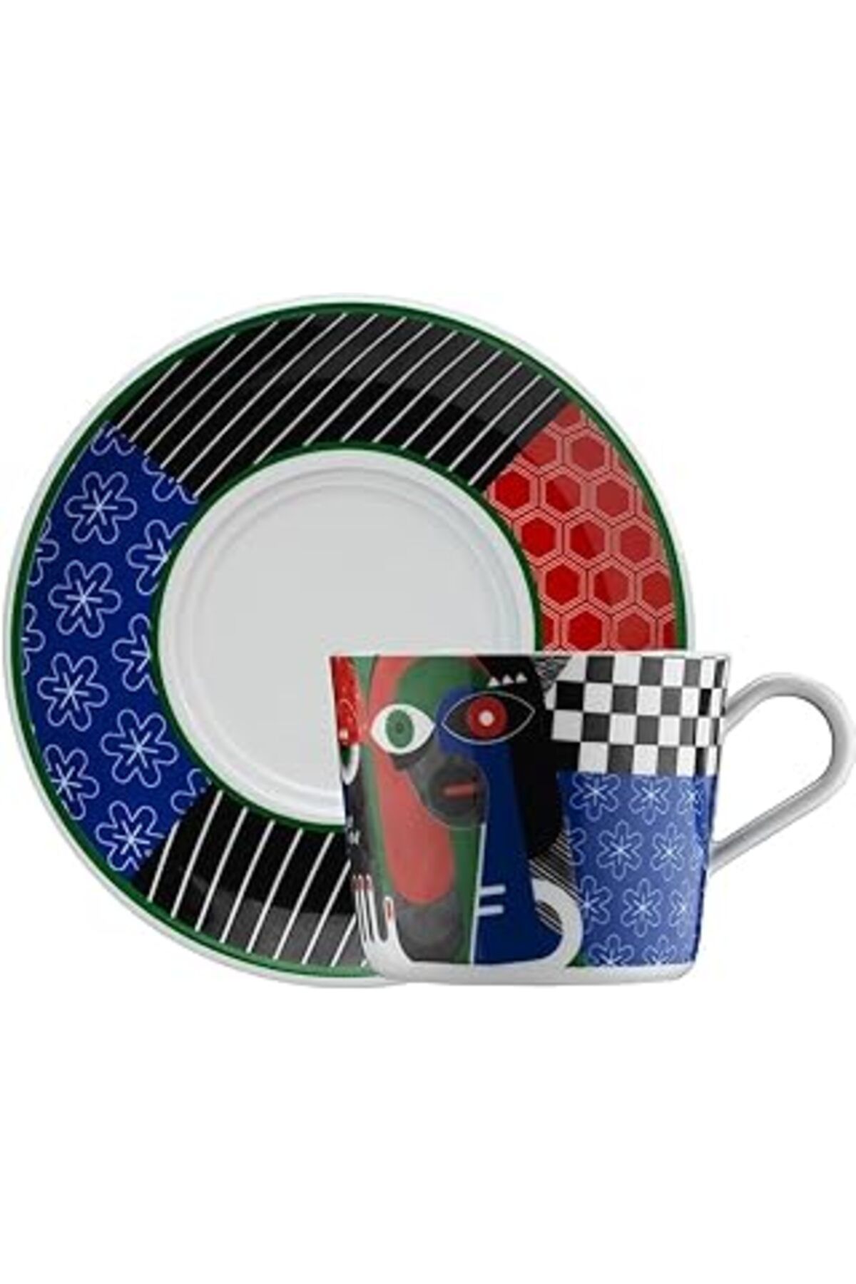 Mu Art Ahşap Porselen Itır Çay Fincanı Tekli 10878 Desenli, 240 Ml