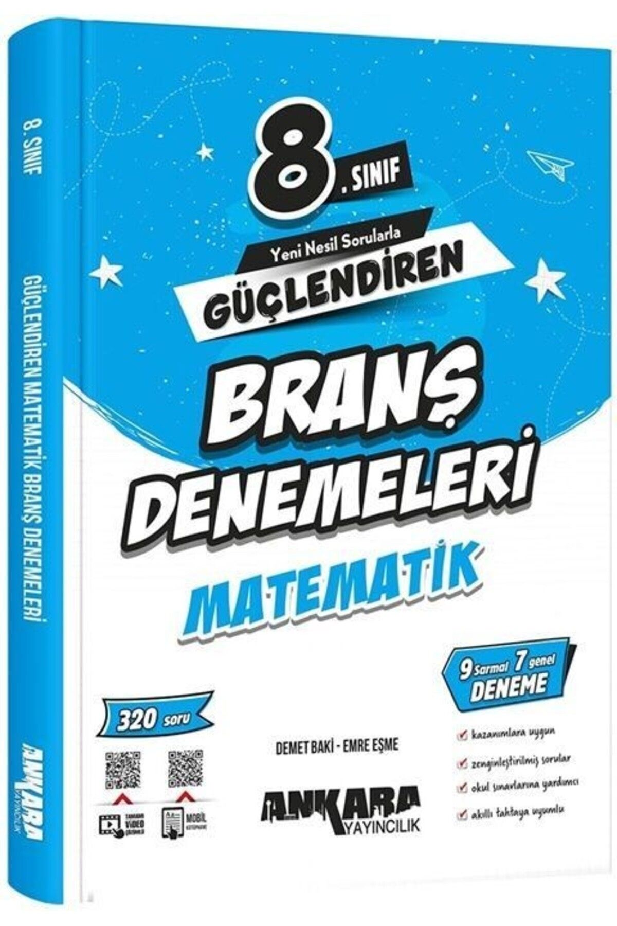 Ankara Kitap Merkezi 8. Sınıf Matematik Güçlendiren Branş Denemeleri Ankara Yayıncılık