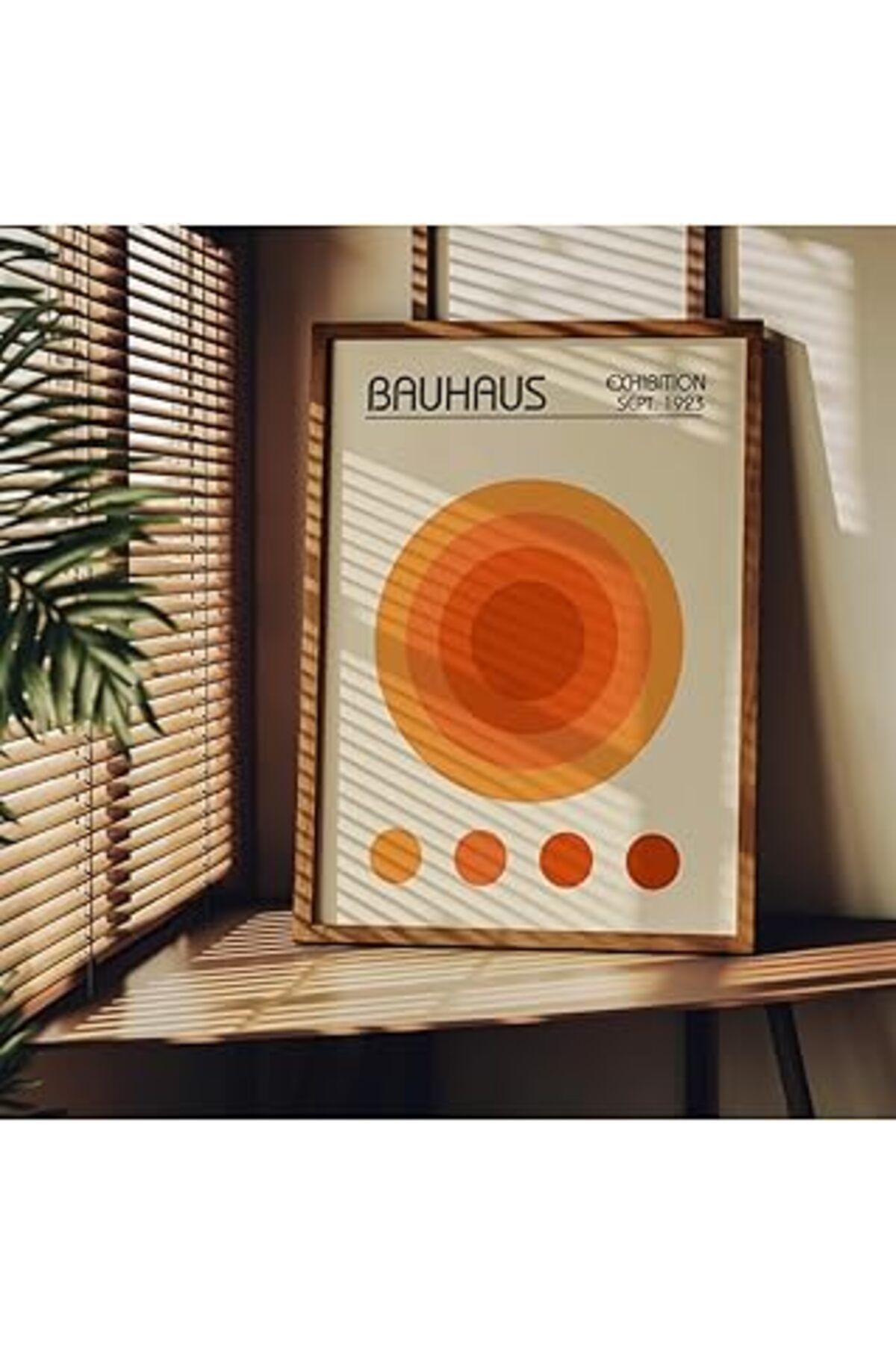 Mu Art Ahşap Fark Tanıtım Bauhaus Çerçevesiz Poster, Modern Dekoratif Çerçevesiz Poster, Tablo, Bauhaus-12, 50 X