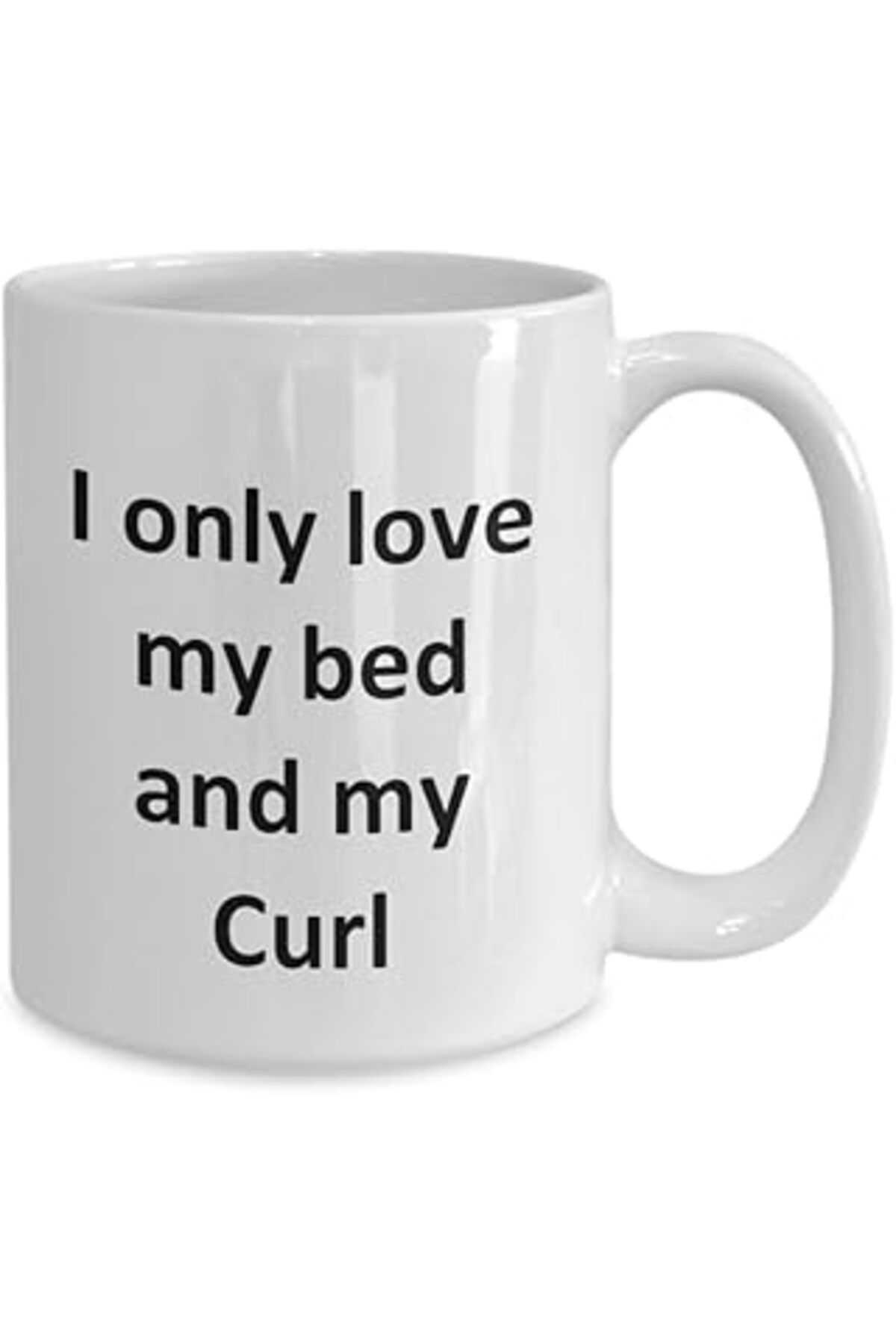 Mu Art Ahşap Print Dore Esprili Curl Kupa - Kupa Bardak Curl Kahve Fincanı - Ingilizce Kupa Bardak