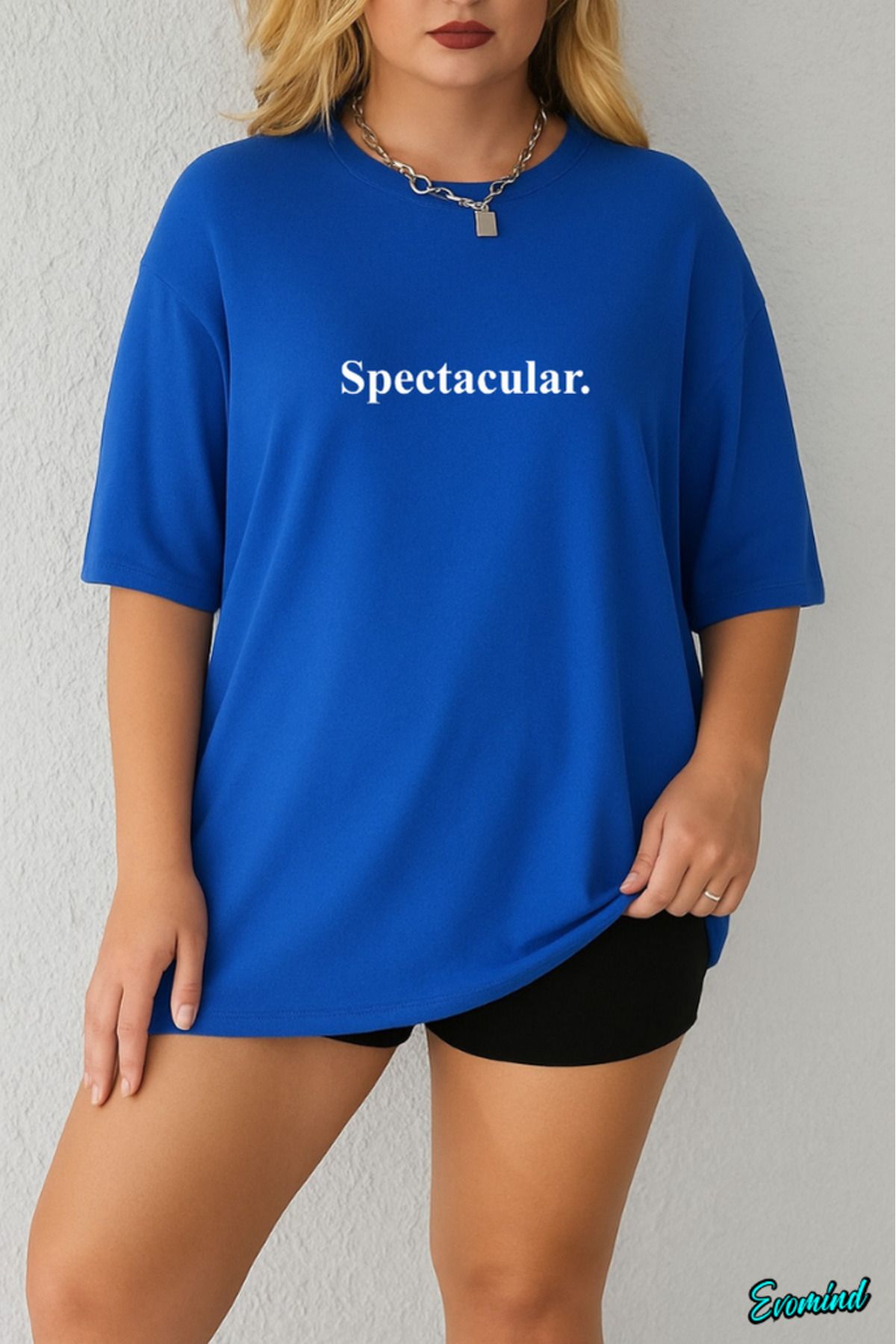 Evomind Büyük Beden Spectacular Baskılı T-shirt