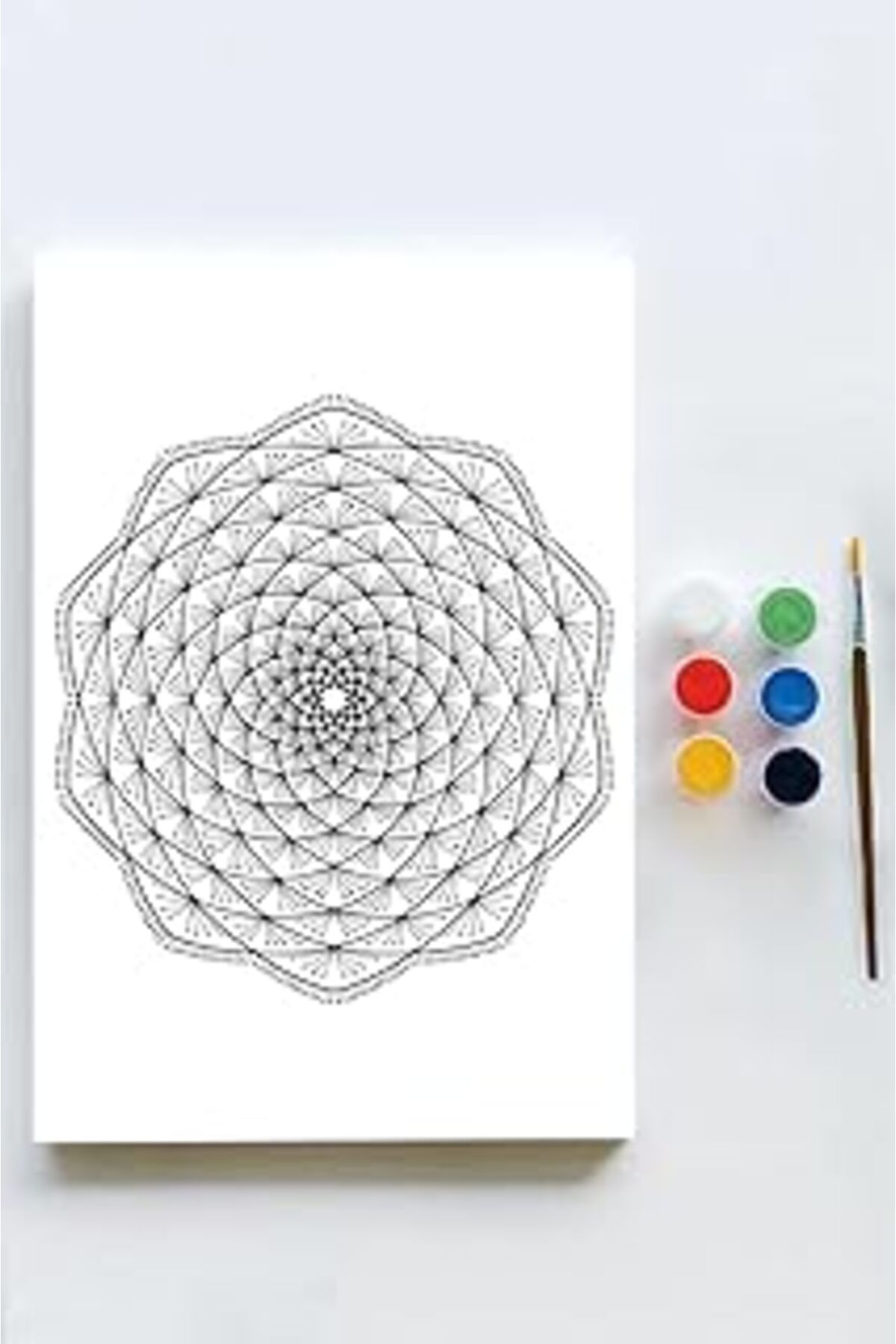 NETWORK ART Postermanya (Pster21649) Mandala Tuval Kanvas Tablo Boyama Hobi Seti 5 (50X70Cm)