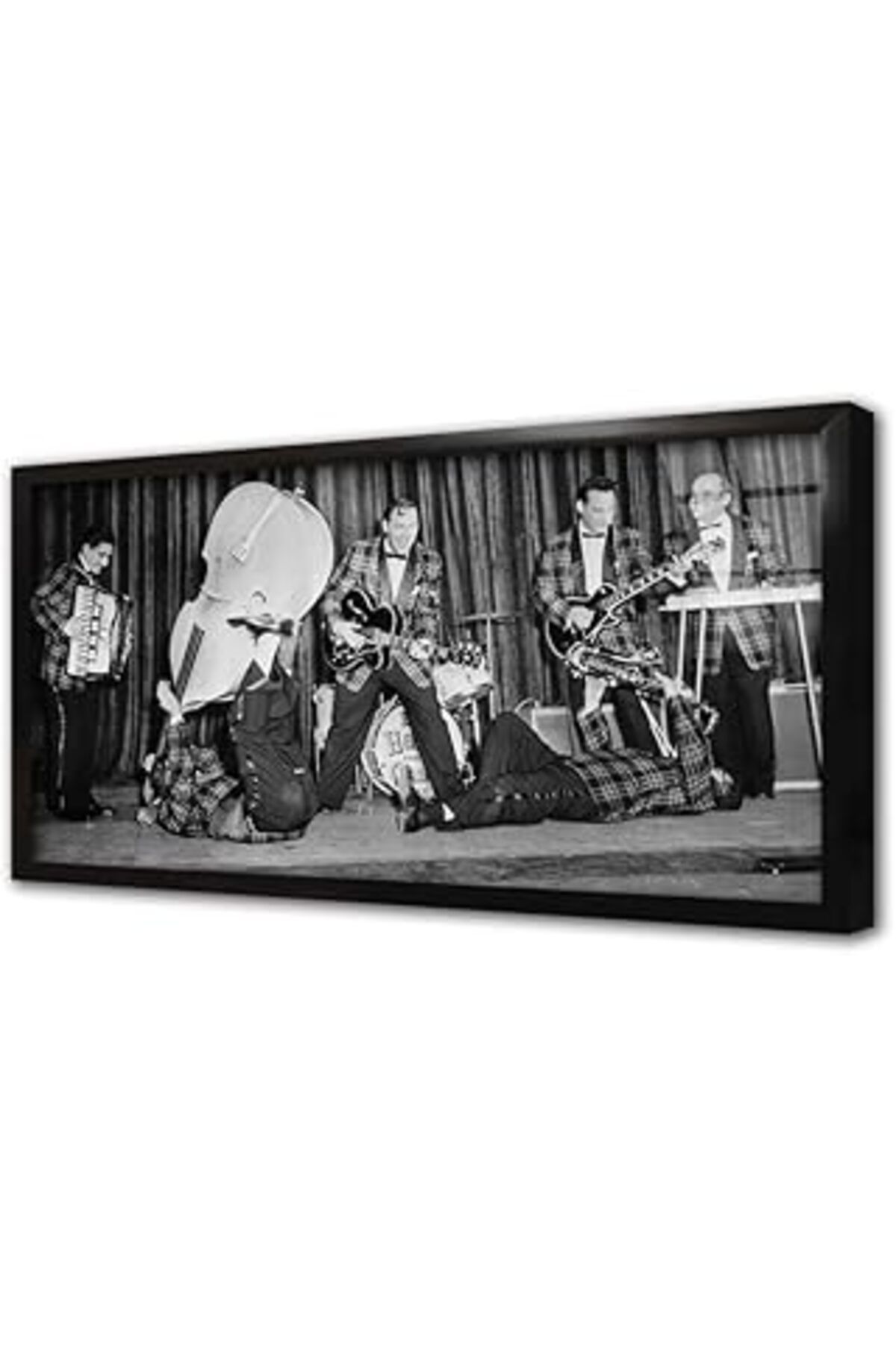 Pazarcan Çılgın Müzisyenler Çerçeveli Cam Tablo 20X30 Cm Ca07121
