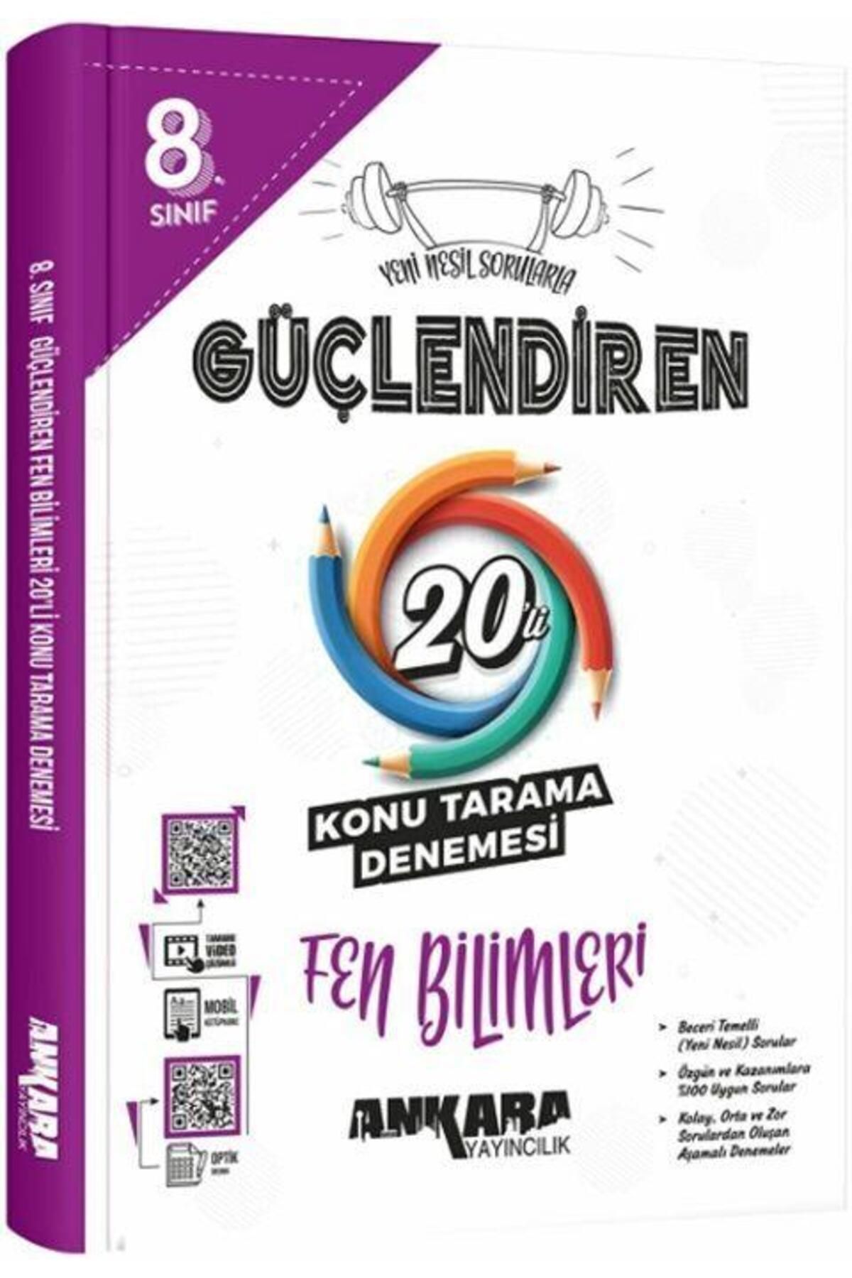 Ankara Kitap Merkezi 8. Sınıf Fen Bilimleri Güçlendiren 20 Konu Tarama Denemesi Ankara Yayıncılık