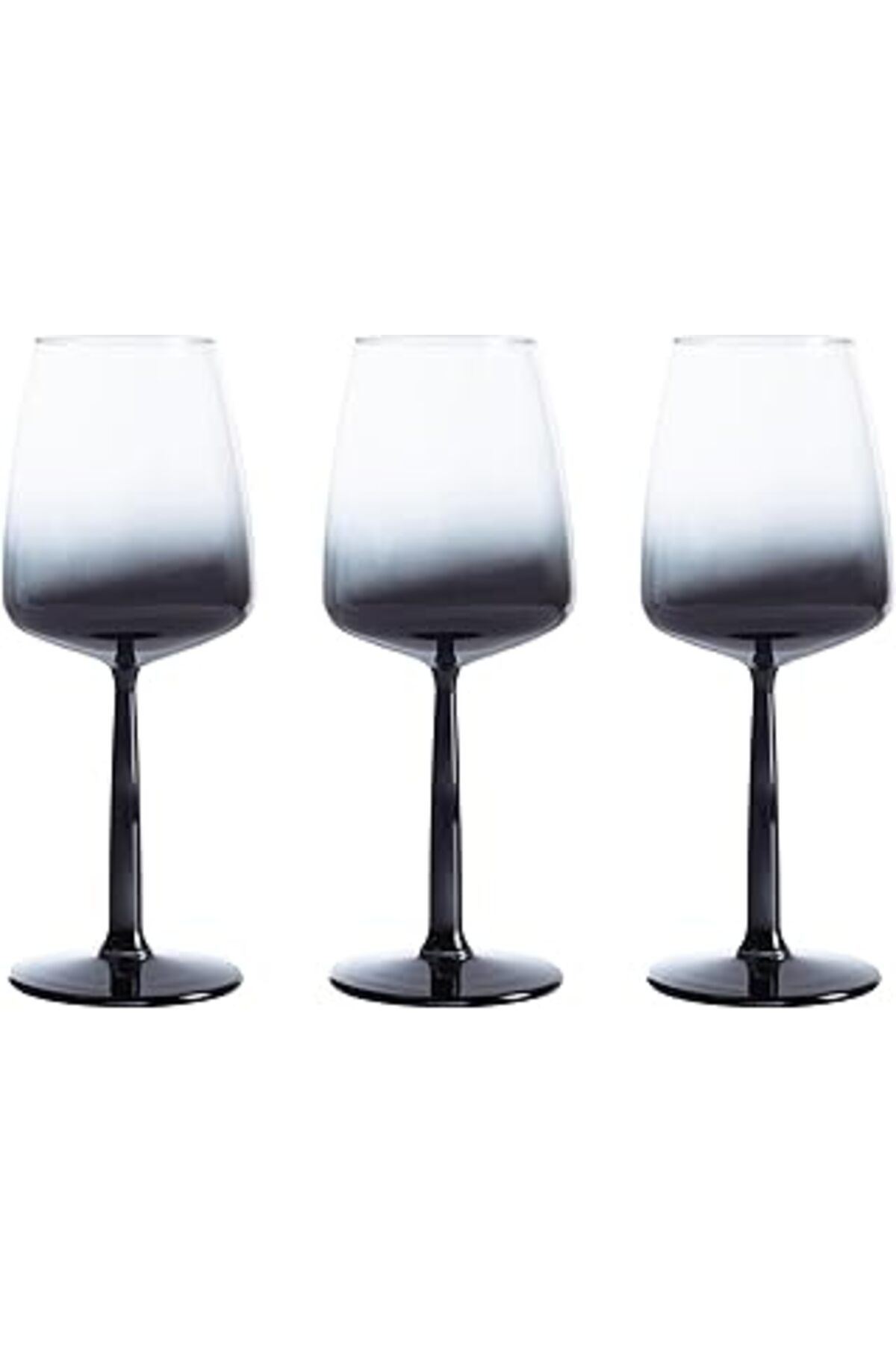 Mu Art Ahşap Concept Lora 3'Lü Kadeh Seti -Füme 430 Ml