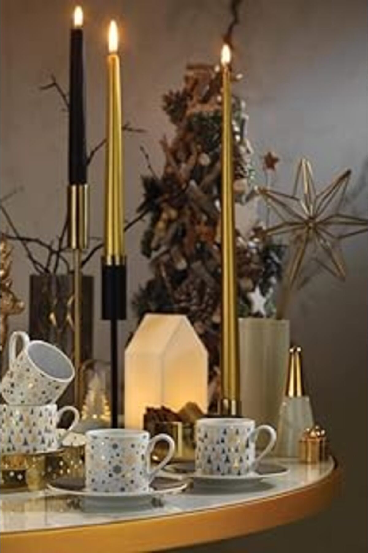 Mu Art Ahşap Porselen Rüya 2 Kişilik 4 Parça Kahve Fincan Takımı Nnru4Kt42011218, 90 Ml