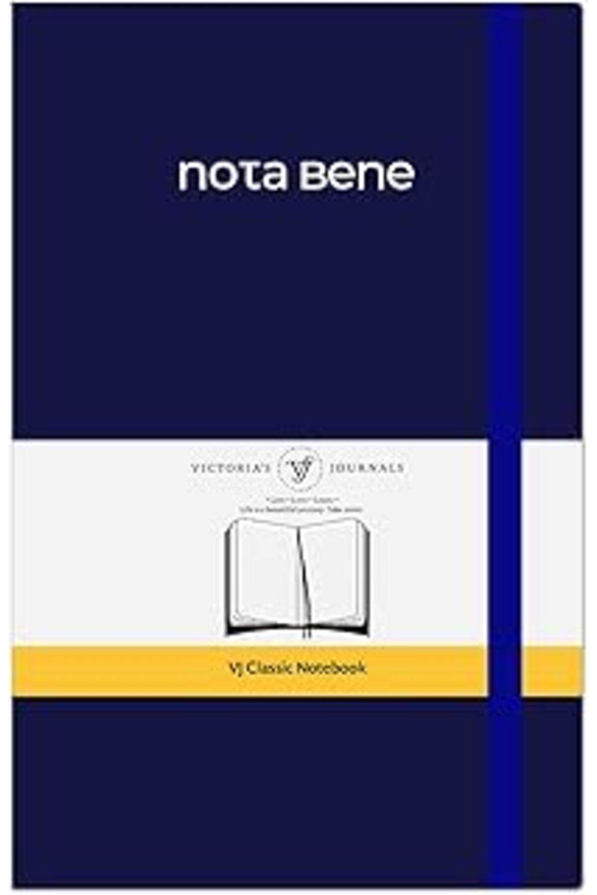 ASİTAN Victoria'S Journals Nota Bene Classic Esnek Kapak Defter 13X21 Cm (Lacivert)