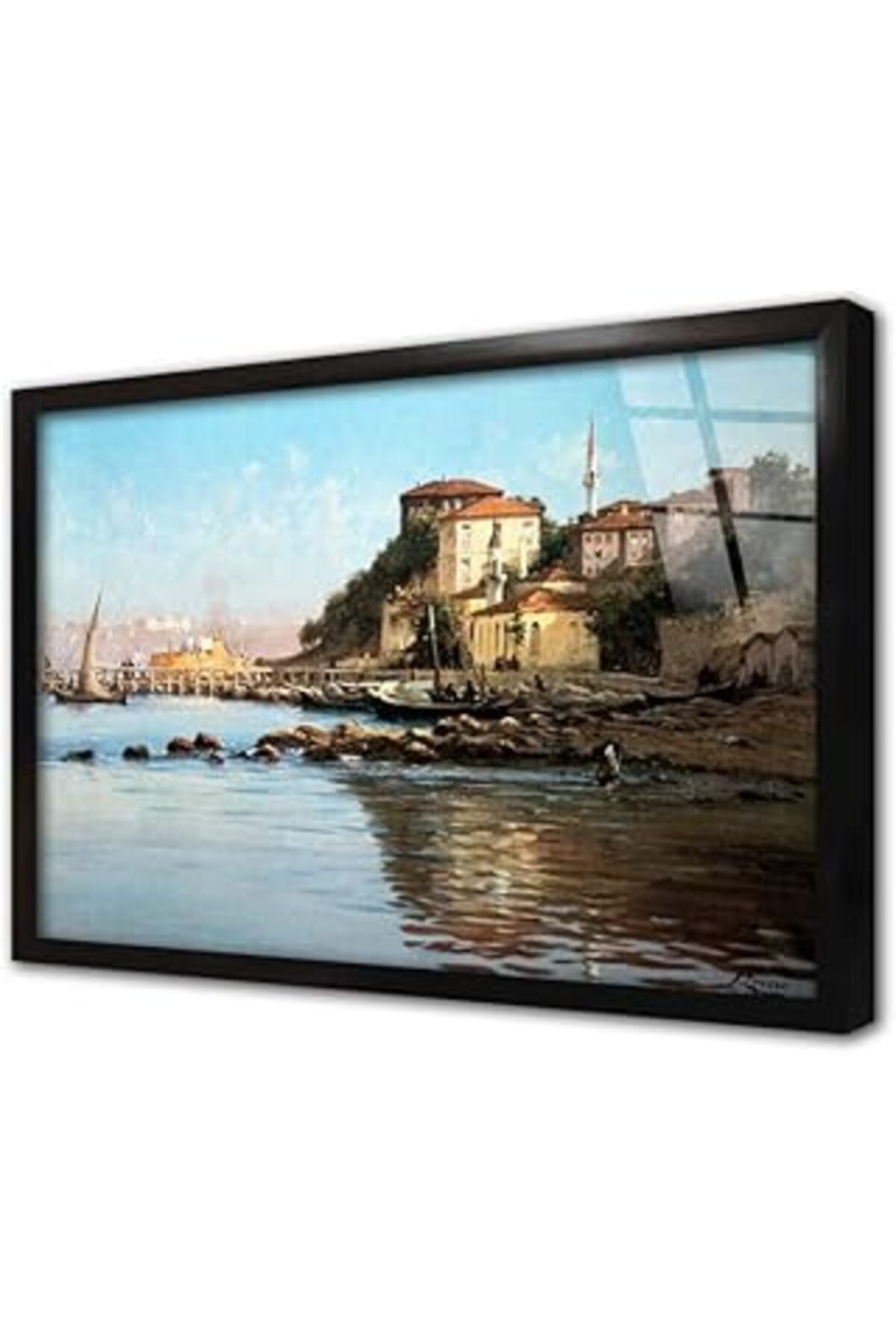 Pazarcan Manzara Çerçeveli Cam Tablo 20X30 Cm Cb23004