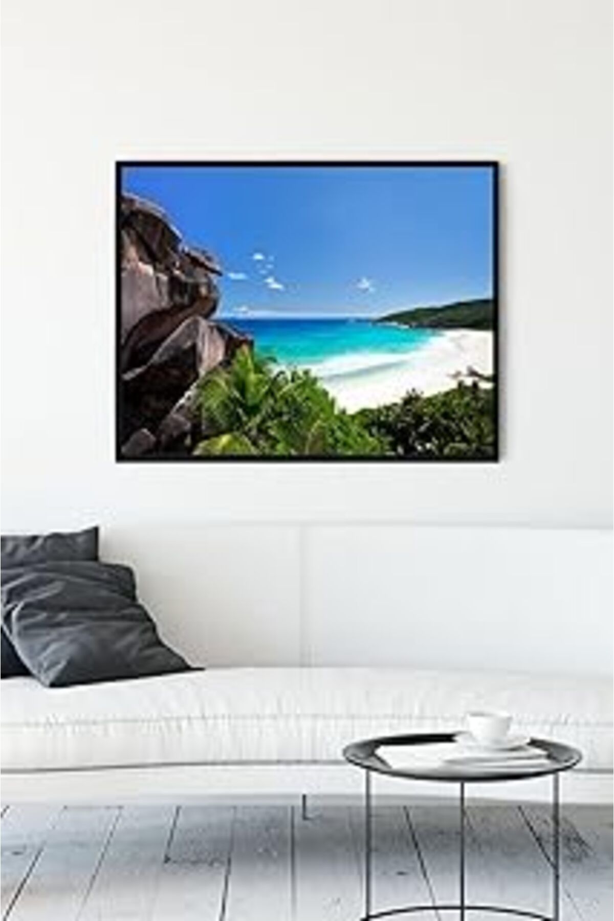 Pazarcan Postermanya (Pster13235) Seyşeller Manzara Çerçeveli Tablo 2 (21X30Cm)