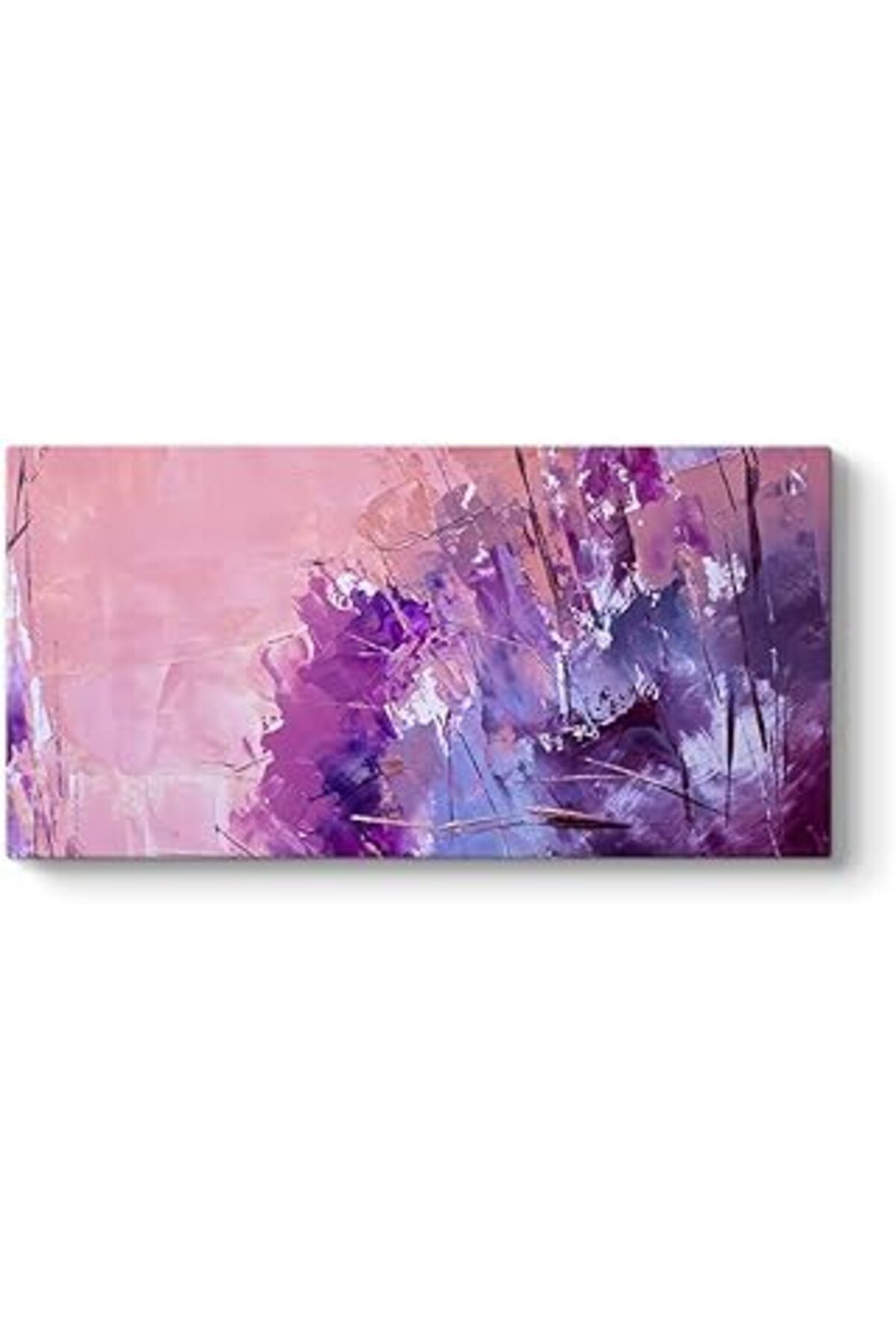 Mu Art Ahşap Tabloshop Lila Mor Soyut Tablo 140 X 70
