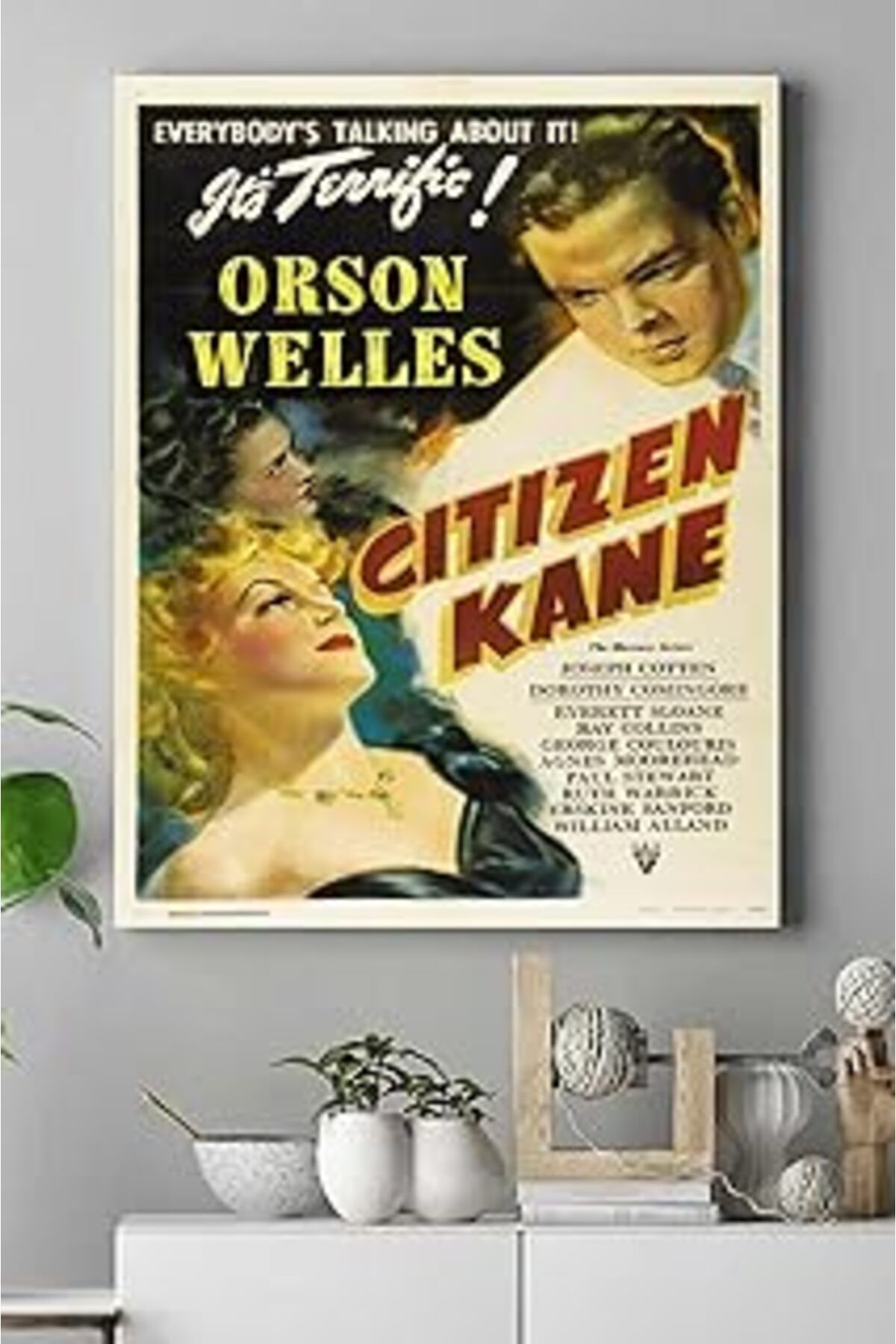 Pazarcan Postermanya (Pster15625) Citizen Kane Film Afişi Kanvas Tablo 50 X 70