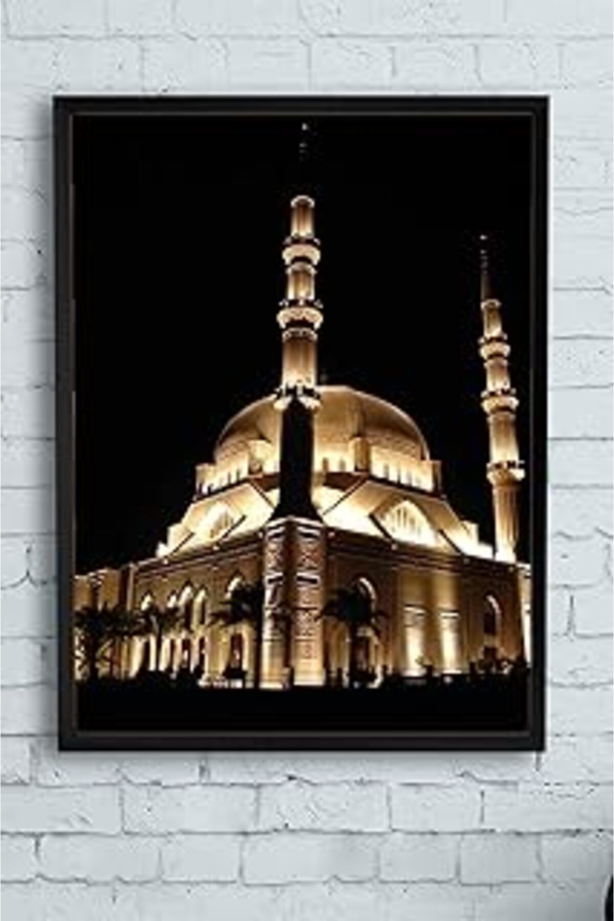 Pazarcan Postermanya (Pster10357) Camii Kutsal Mekan Çerçeveli Tablo 2 (40X50Cm)