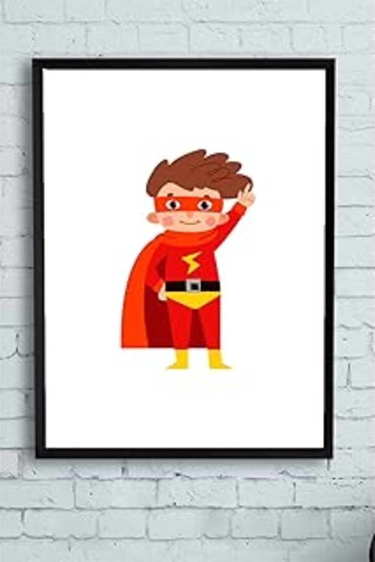 Pazarcan Postermanya (Pster14341) Süperkahraman Çocuk Odası Çerçeveli Tablo 3 (21X30Cm)