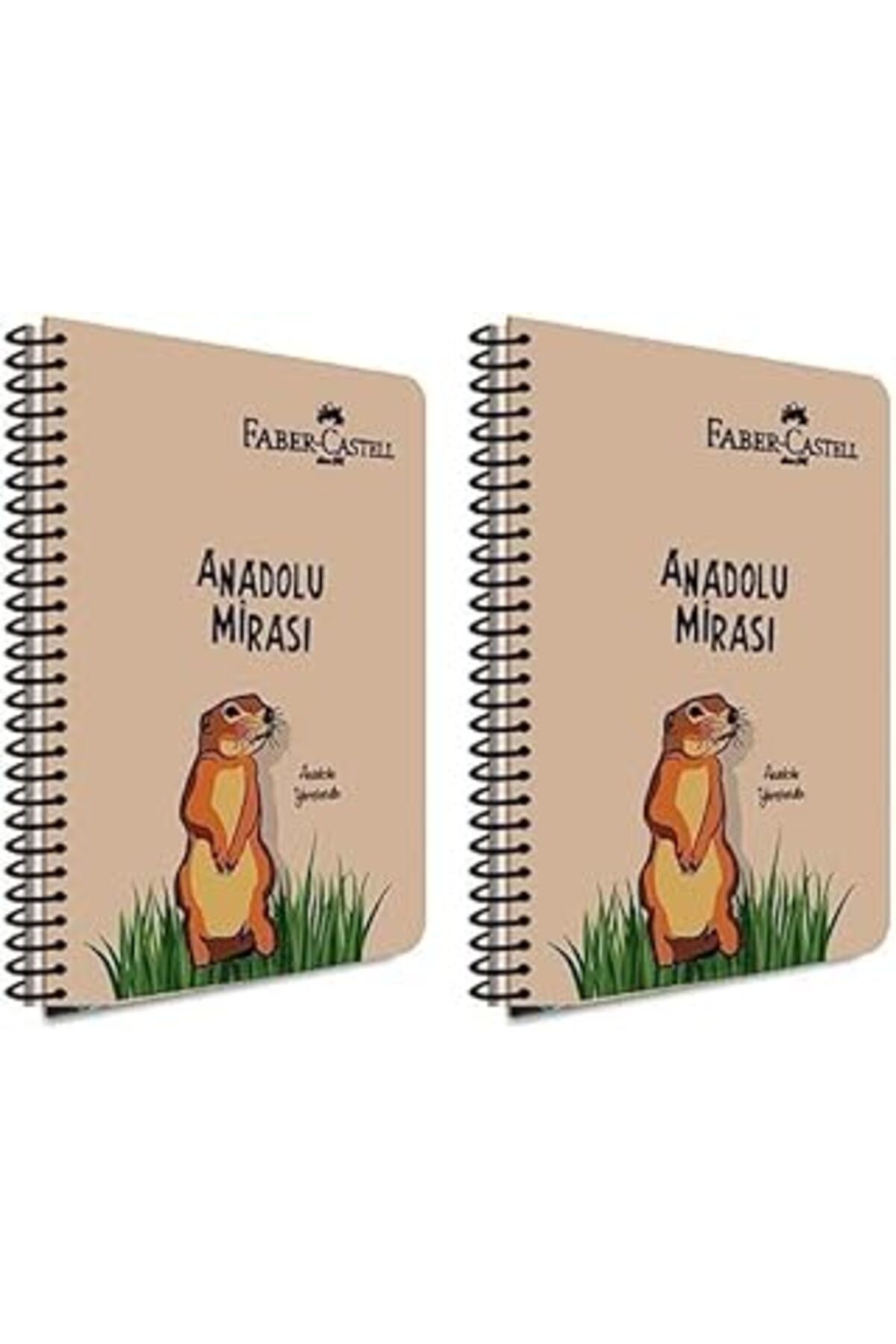 Pazarcan Faber-castell Spiralli Defter, A4, 80 Yaprak, 70g Kağıt, Çizgili, Anadolu Mirası Desenli, 500 Mikro