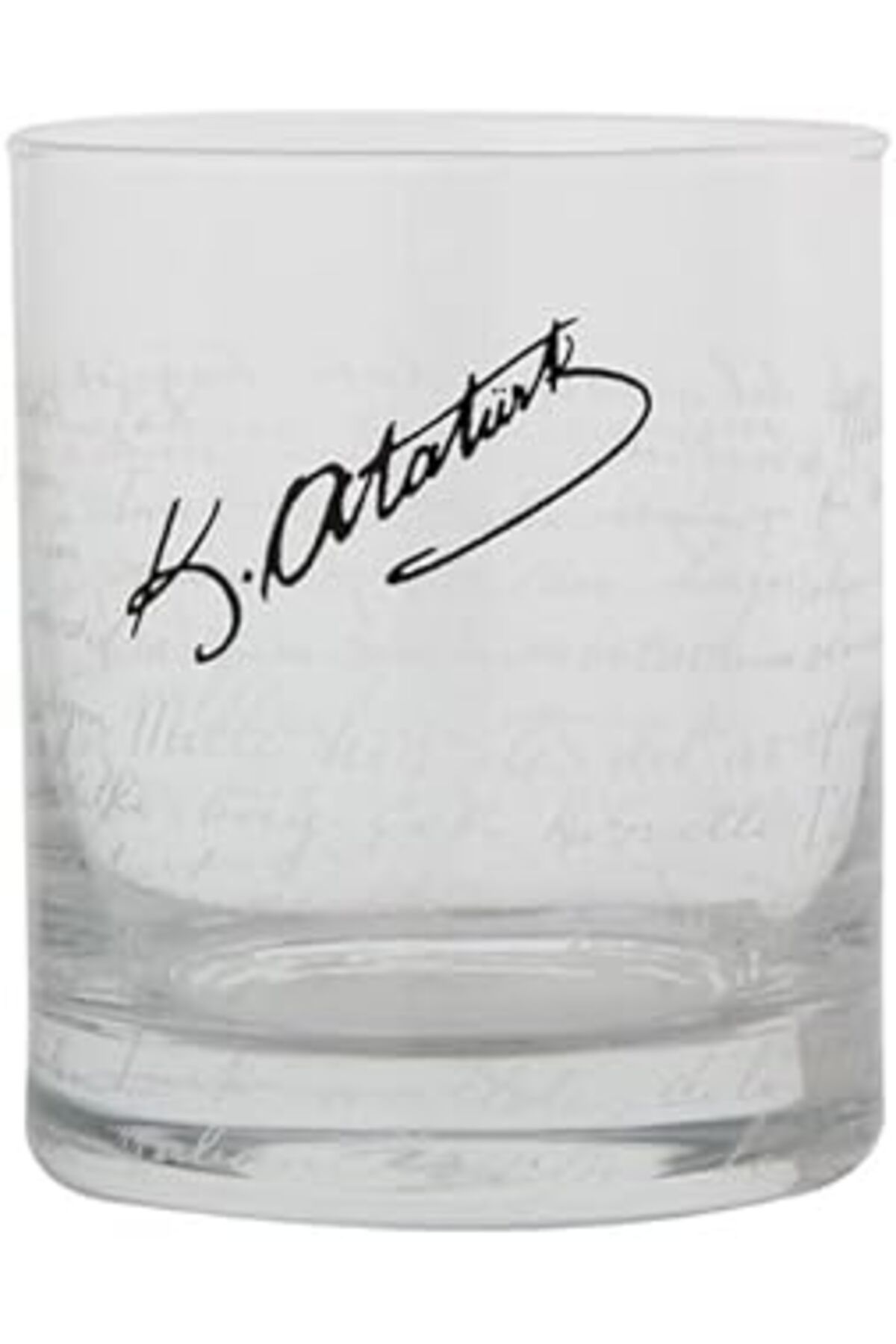 Mu Art Ahşap 04fia001368 Atatürk Viski Bardakları, Cam