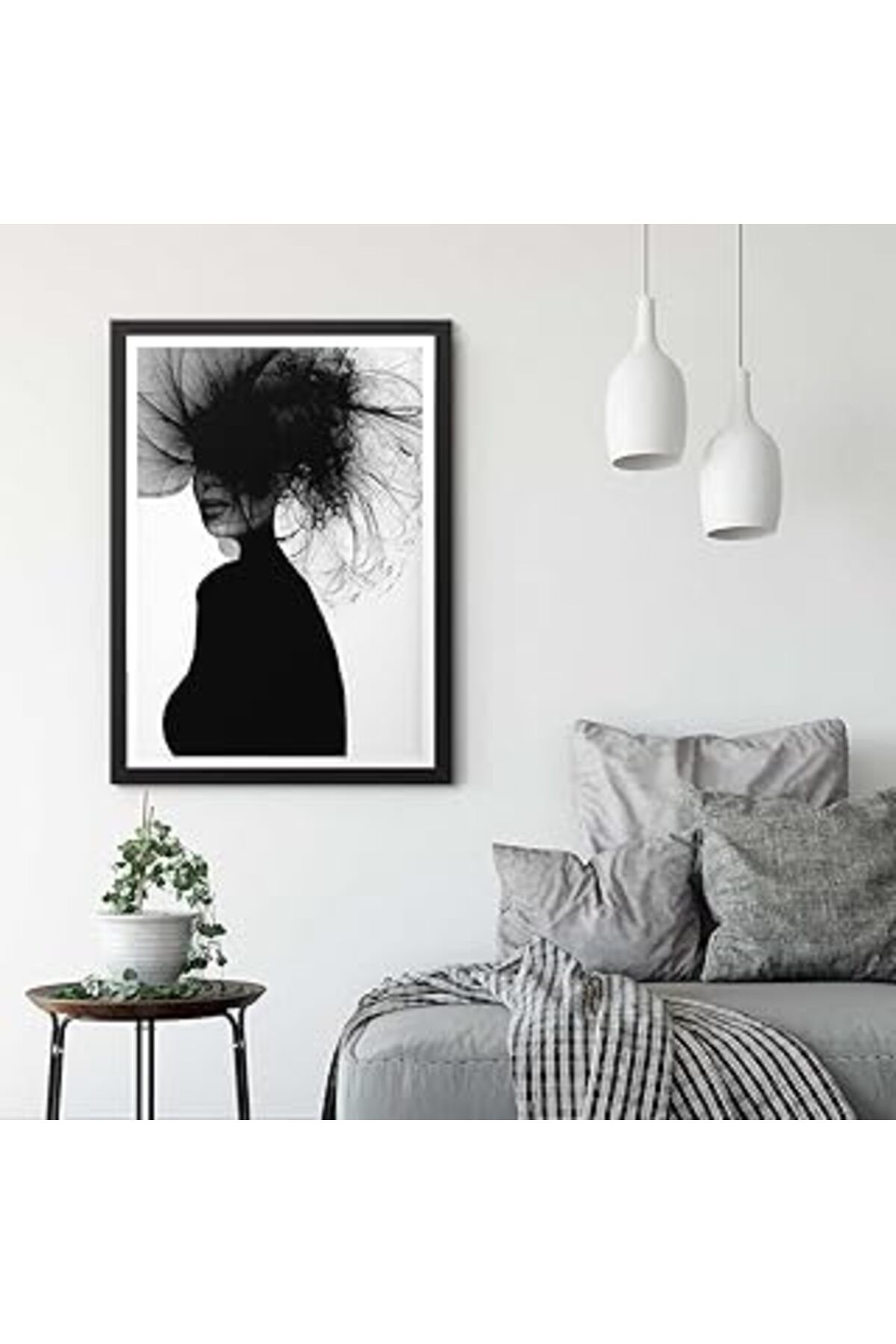 Pazarcan Tabloshop Karanlığın Yüzü Çerçeveli Poster Tablo 40 X 60