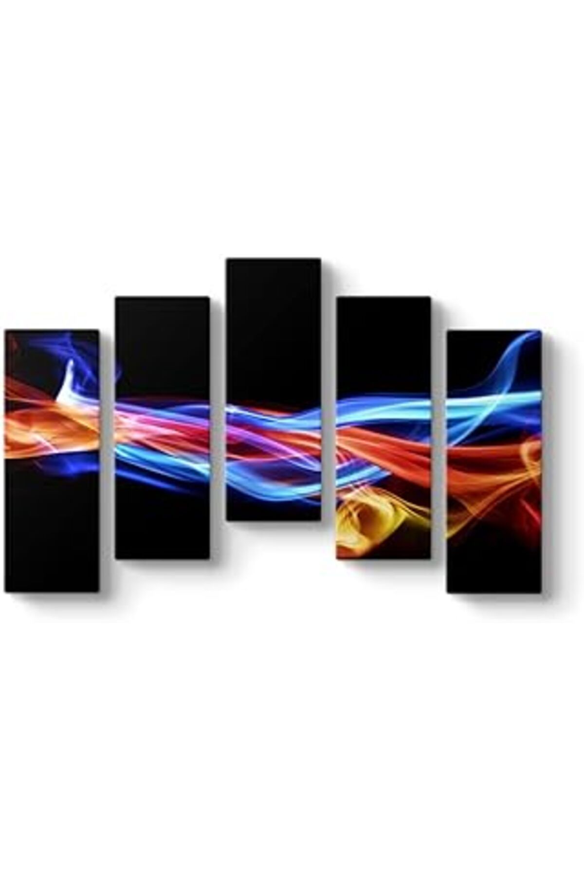 Mu Art Ahşap Tabloshop Dumanlı Renkler Panorama Tablo 112 X 72-5 Parçalı