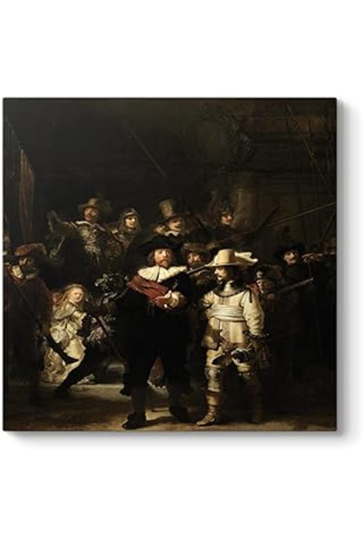 Pazarcan Rembrandt - Gece Devriyesi Tablosu 40 X 40