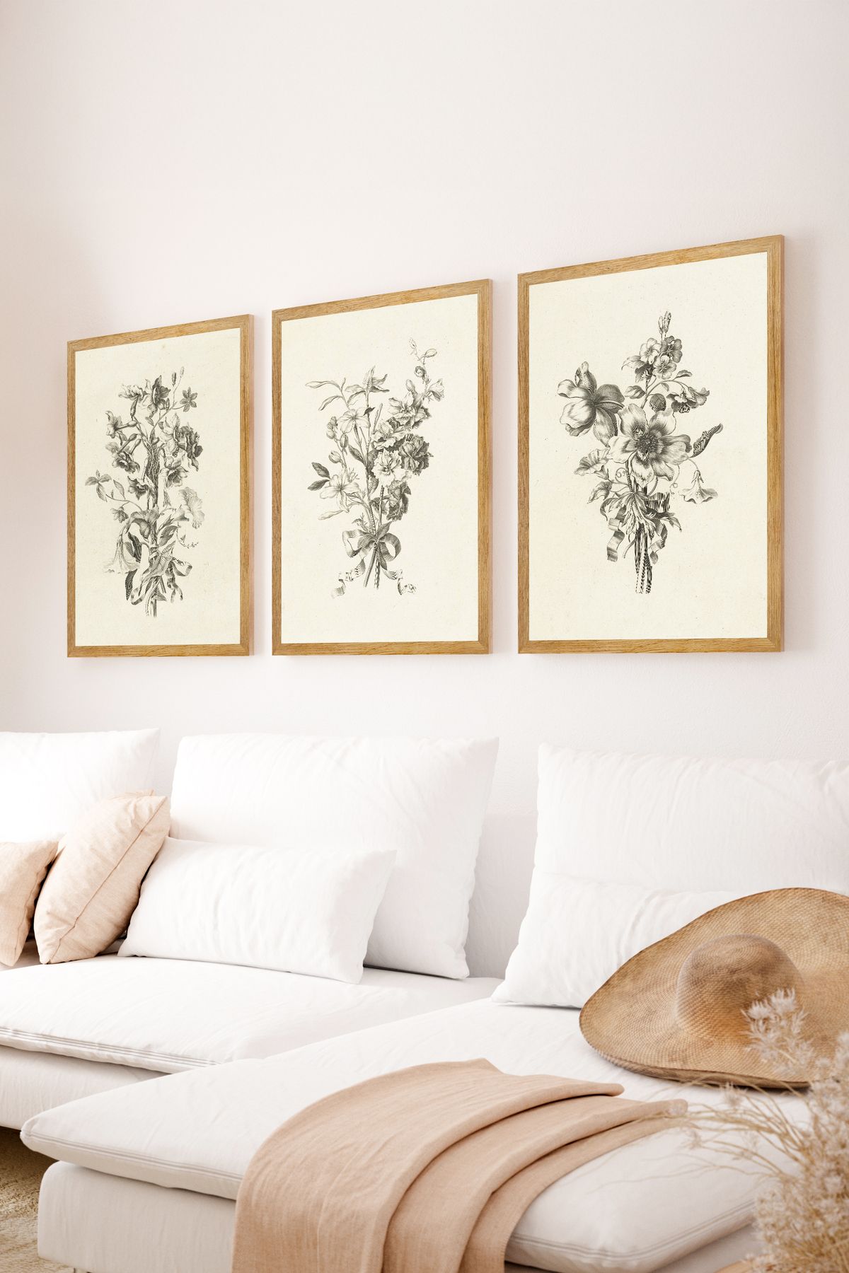 artflow 3 Parça Çerçeve Görünümlü Mdf Tablo Seti