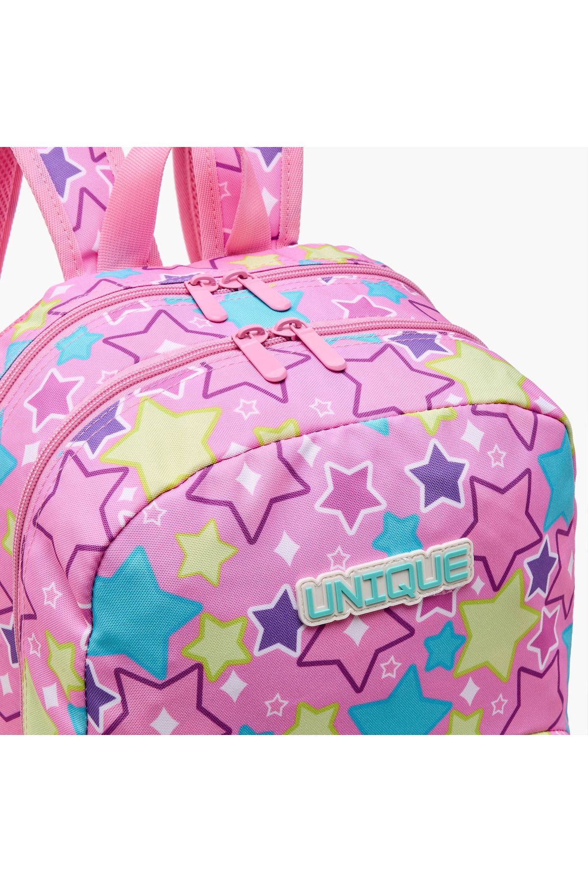 Unique--O Unicorn Print Backpack with Adjustable Straps and Zip Closure - 30x19x45 cms 5