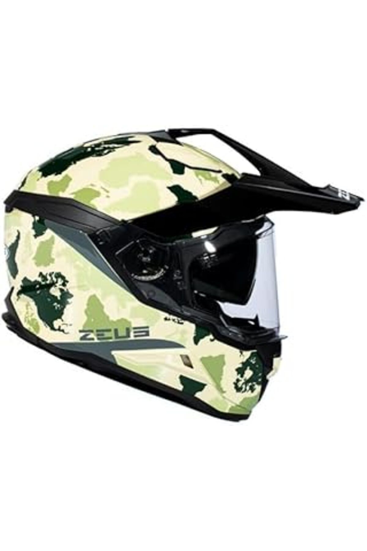 NETWORK ART Zeus Zs-913 B6F Motosiklet Kaskı Kapalı Kask Yellow Green M