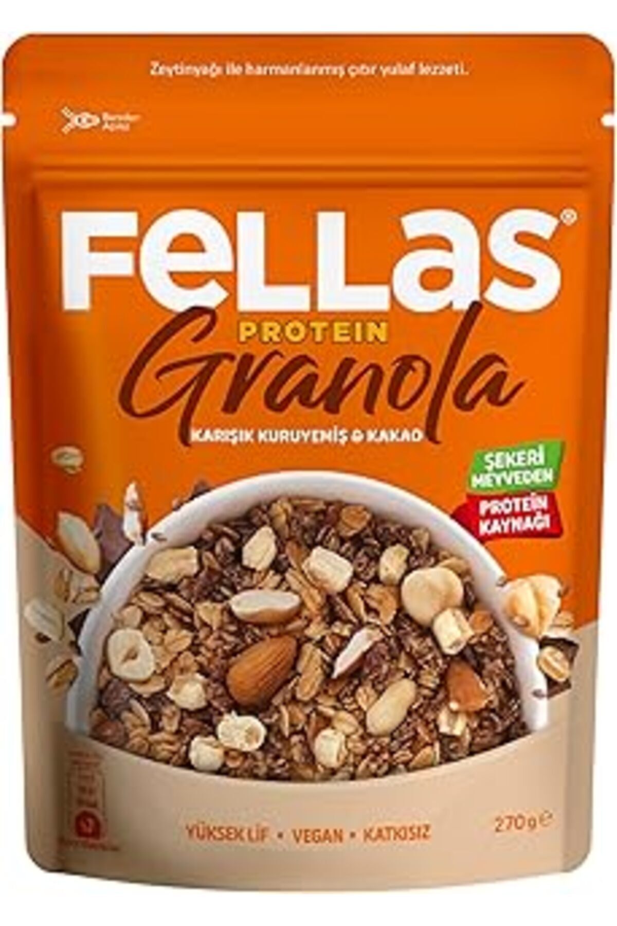 NETWORK ART-Fellas Protein Granola Mixed Nuts and Cocoa 270 Gr 1