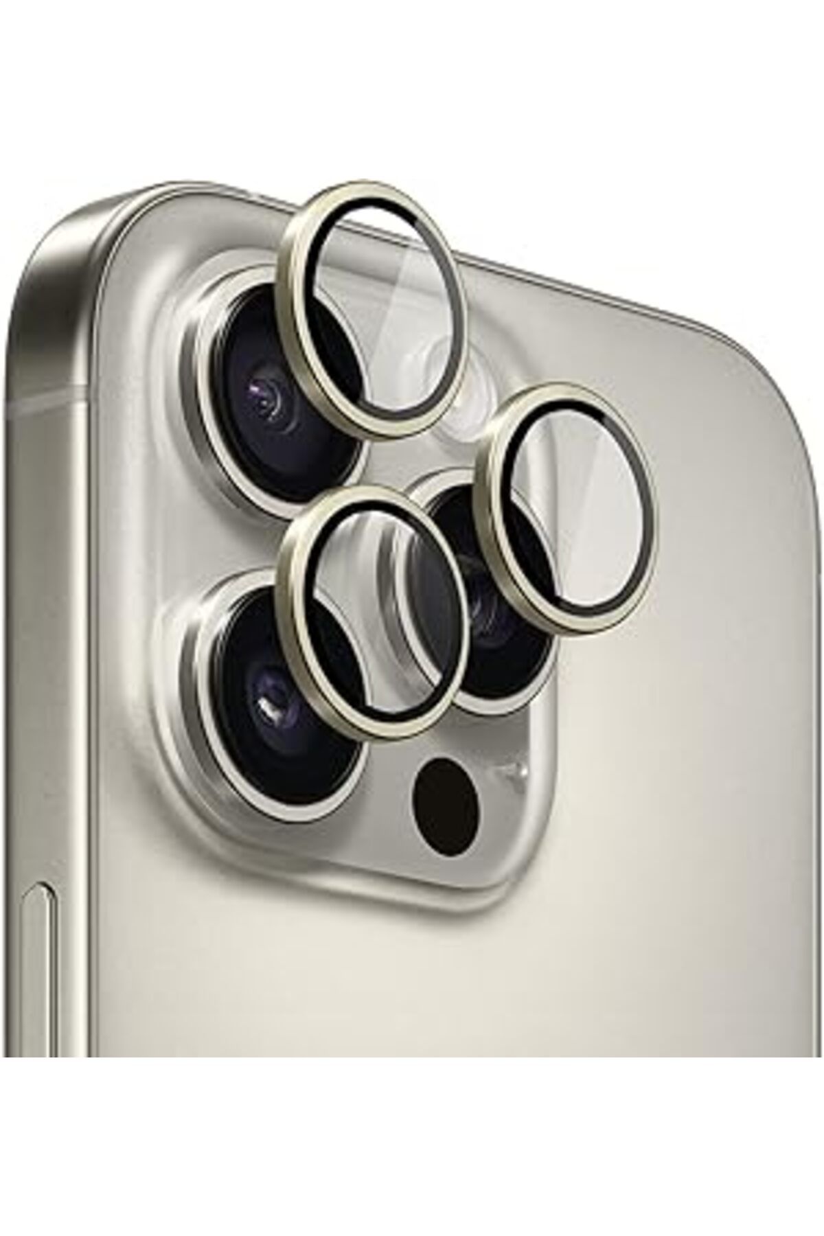 NETWORK ART Microsonic Apple Iphone 16 Pro Max Tekli Kamera Lens Koruma Camı Gold