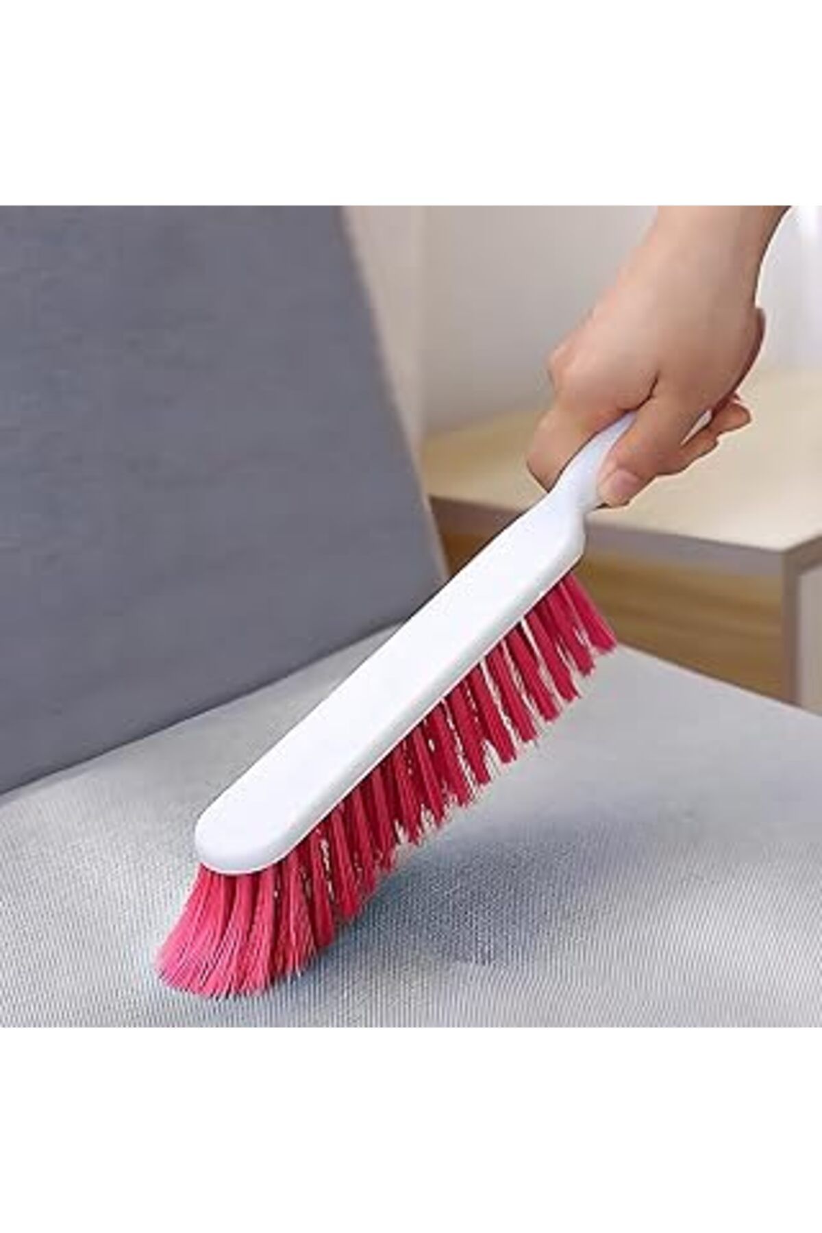 Mu Art Ahşap Kanji Saplı Tüy Ve Toz Alma Fırçası – Fuşya -Ergonomik, Pratik, Tekrar Kullanılabilir Temizlik Fırç