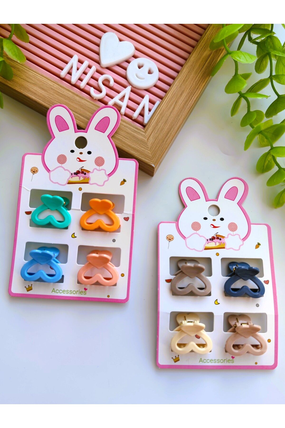 Nisankids 8 Adet Nude ve Soft Renkli Mandal Toka