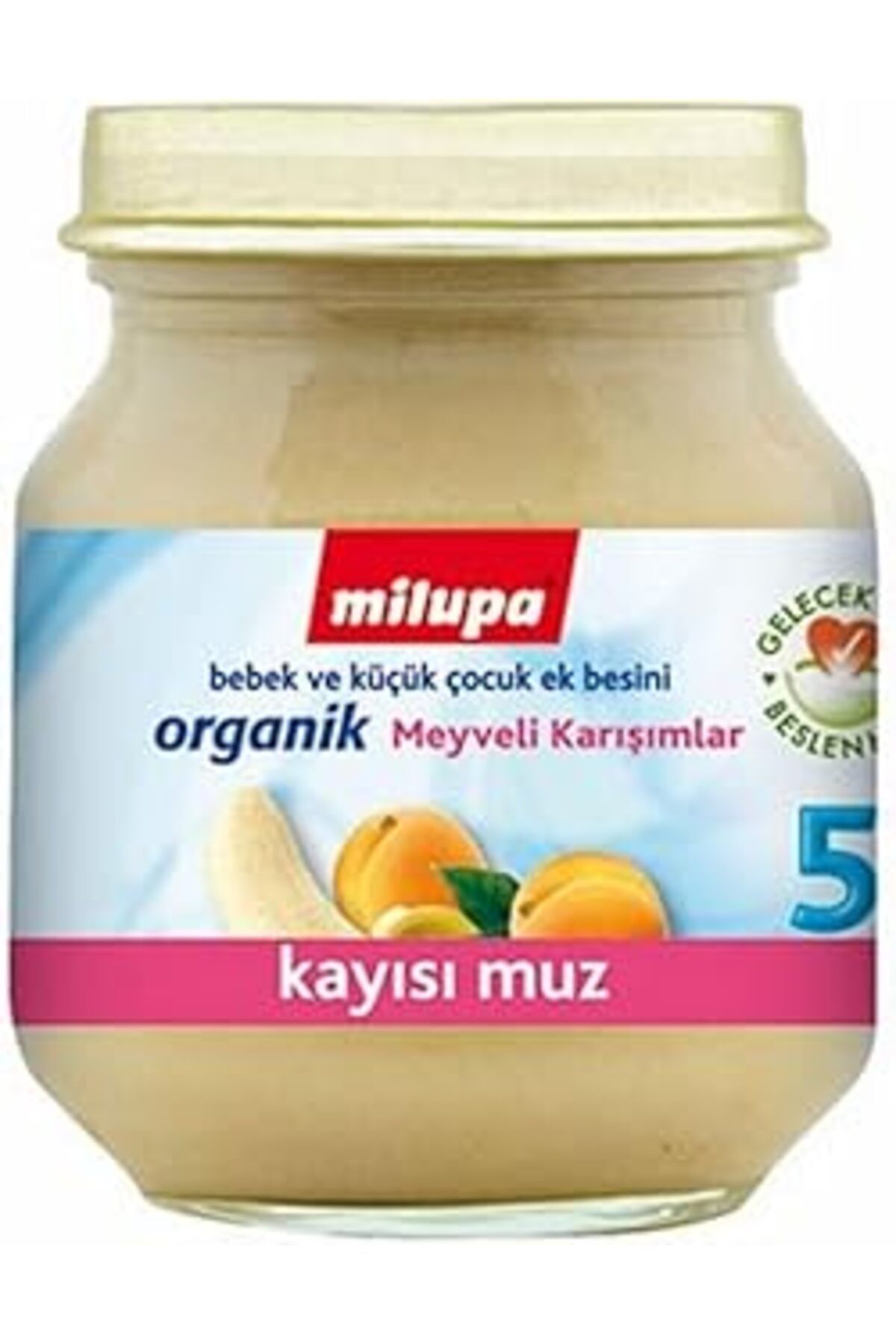 Qedii Milupa Organik Kayısı Muz Püresi 125 Gr 6+ Ay