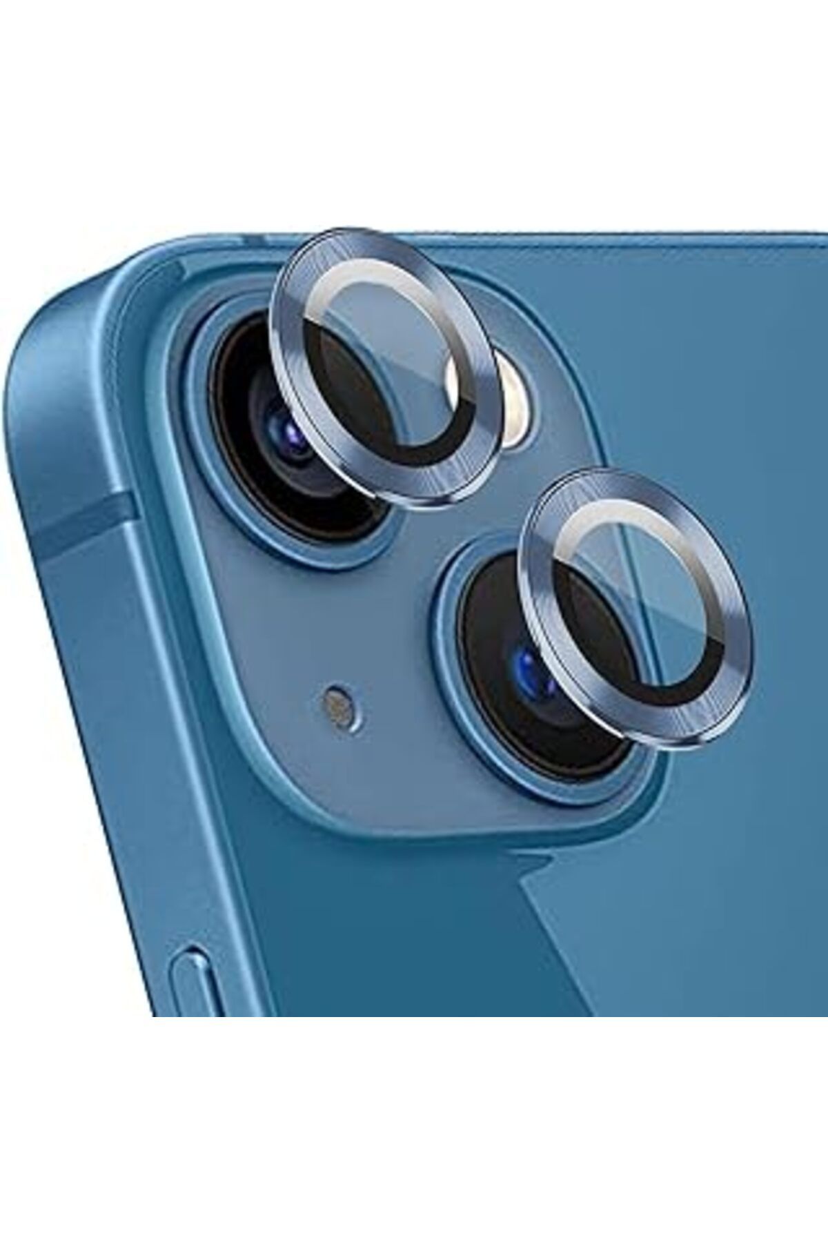 NETWORK ART Microsonic Ekran Koruyucu Apple Iphone 15 Plus Için Tekli Kamera Lens Koruma Camı Sierra Mavisi