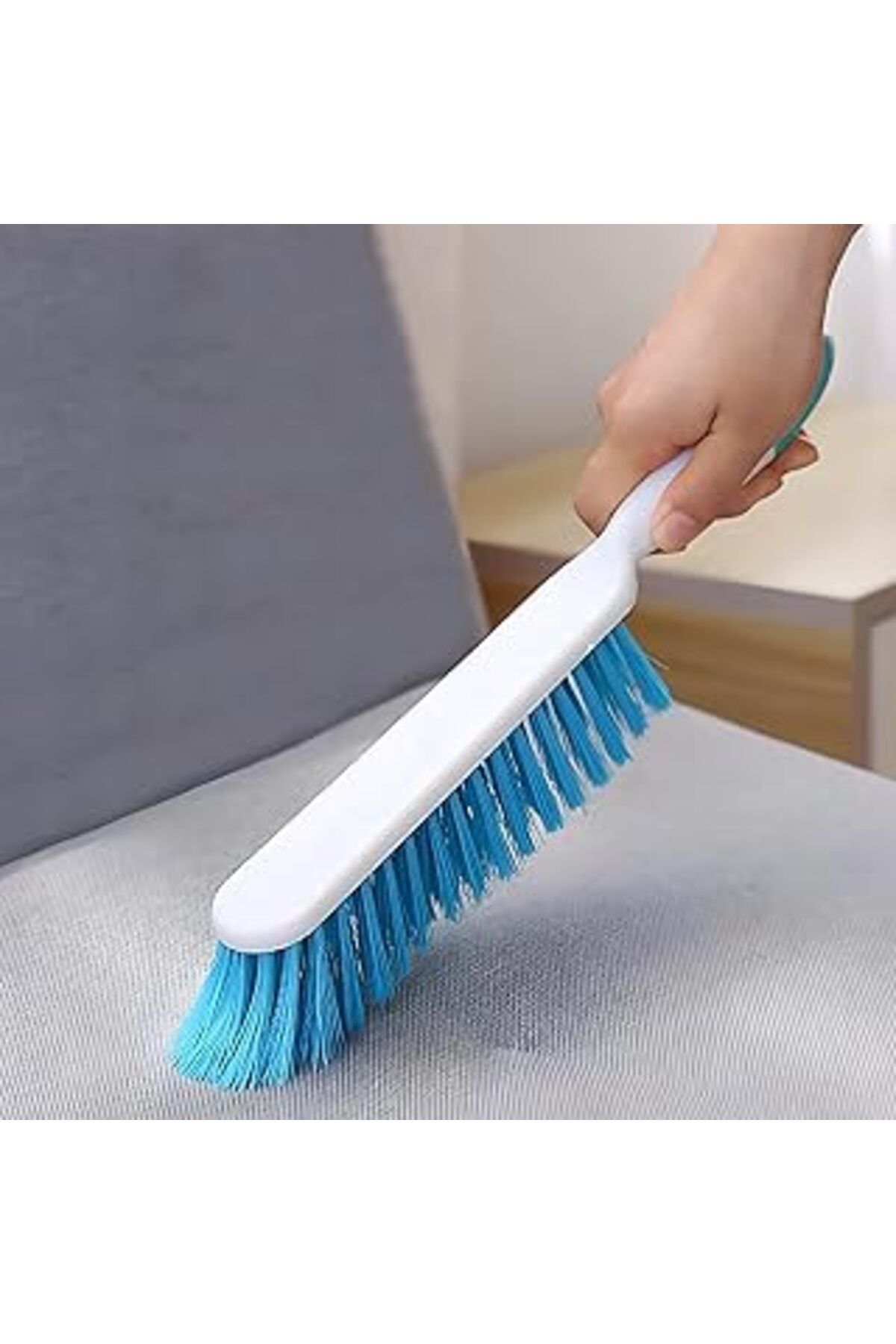 Mu Art Ahşap Kanji Saplı Tüy Ve Toz Alma Fırçası – Mavi -Ergonomik, Pratik, Tekrar Kullanılabilir Temizlik Fırça