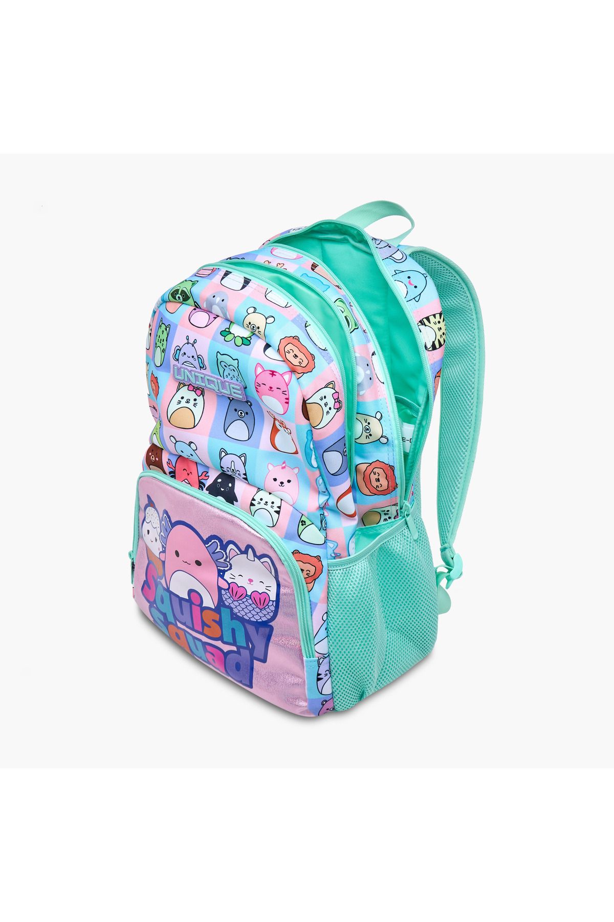 Unique--O Squishy Squad Print Backpack with Adjustable Straps and Zip Closure - 30x19x45 cms 8