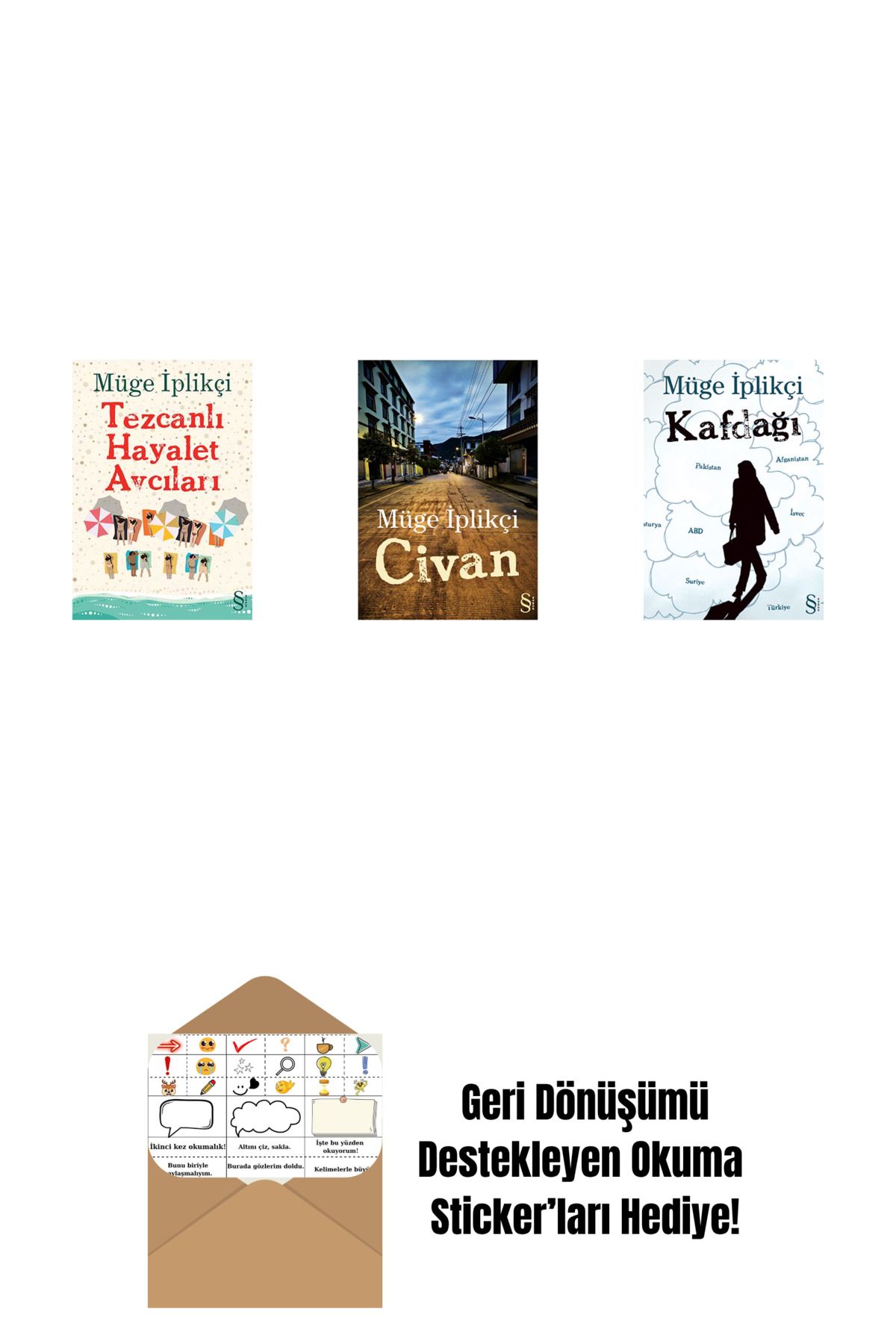 Everest Yayınları Tezcanlı Hayalet Avcıları + Civan + Kafdağı + Okuma Sticker'ları