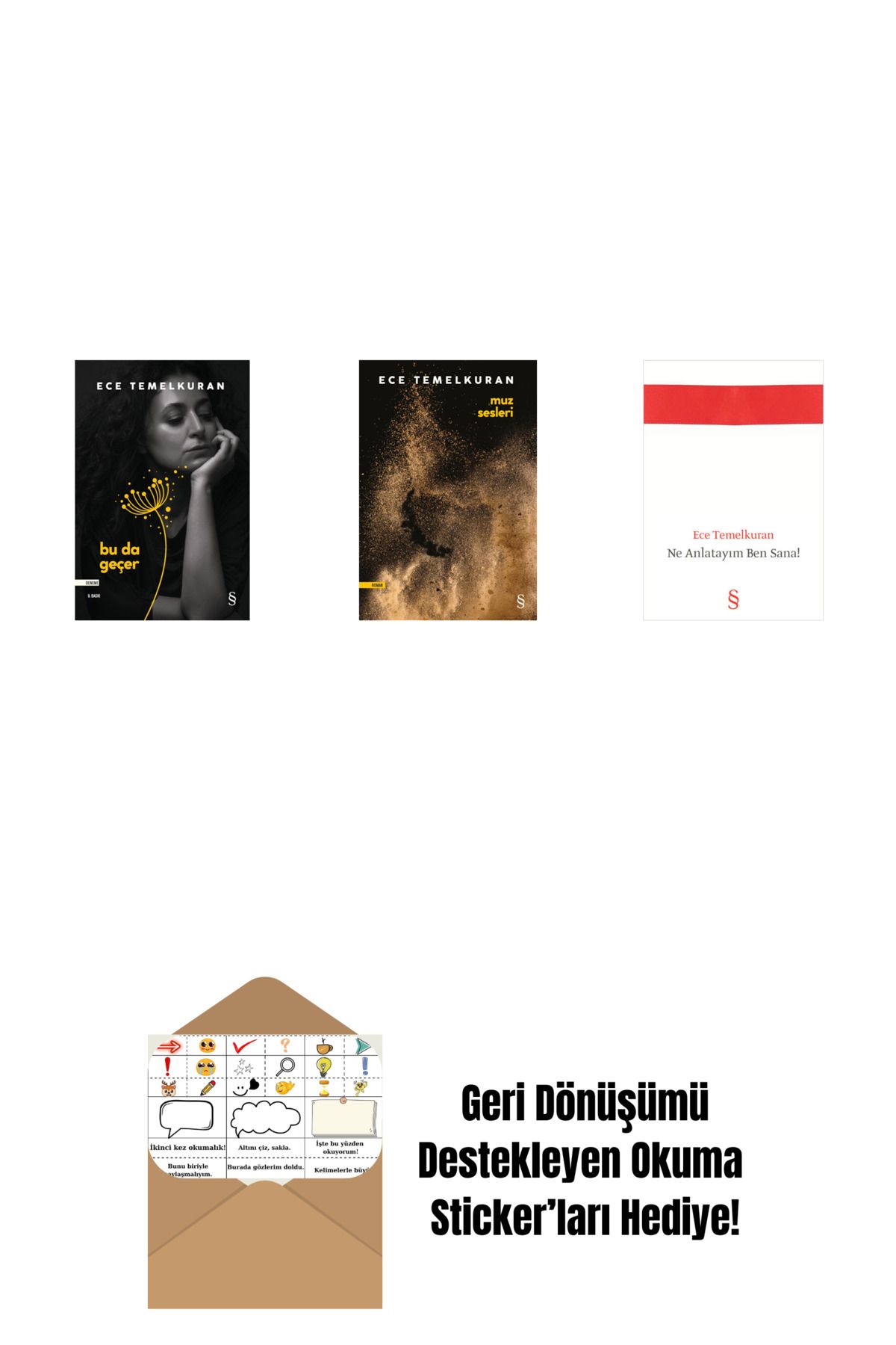 Everest Yayınları Bu da Geçer + Muz Sesleri + Ne Anlatayım Ben Sana! + Okuma Sticker'ları